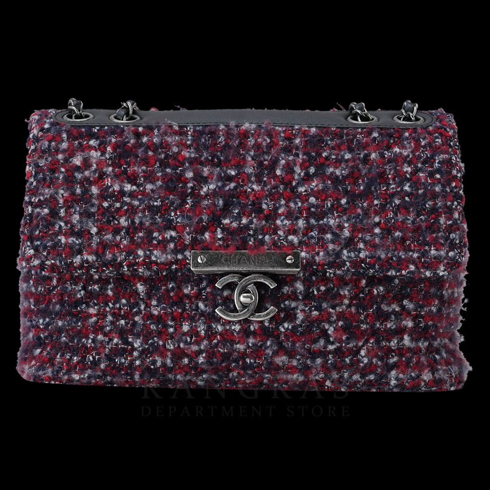 CHANEL(USED)샤넬 시즌 트위드 체인 숄더백