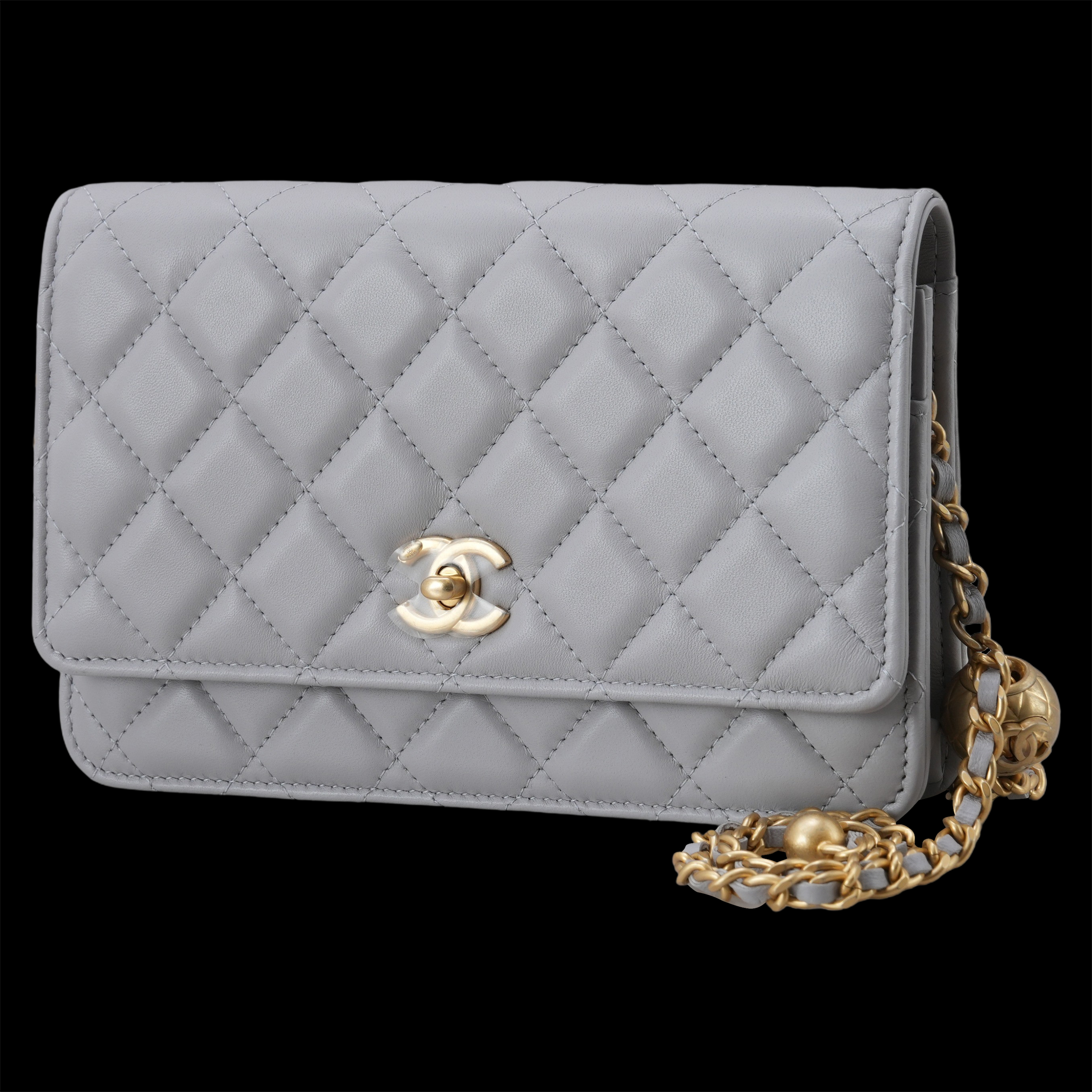 CHANEL(USED)샤넬 AP1450 램스킨 골든볼 WOC