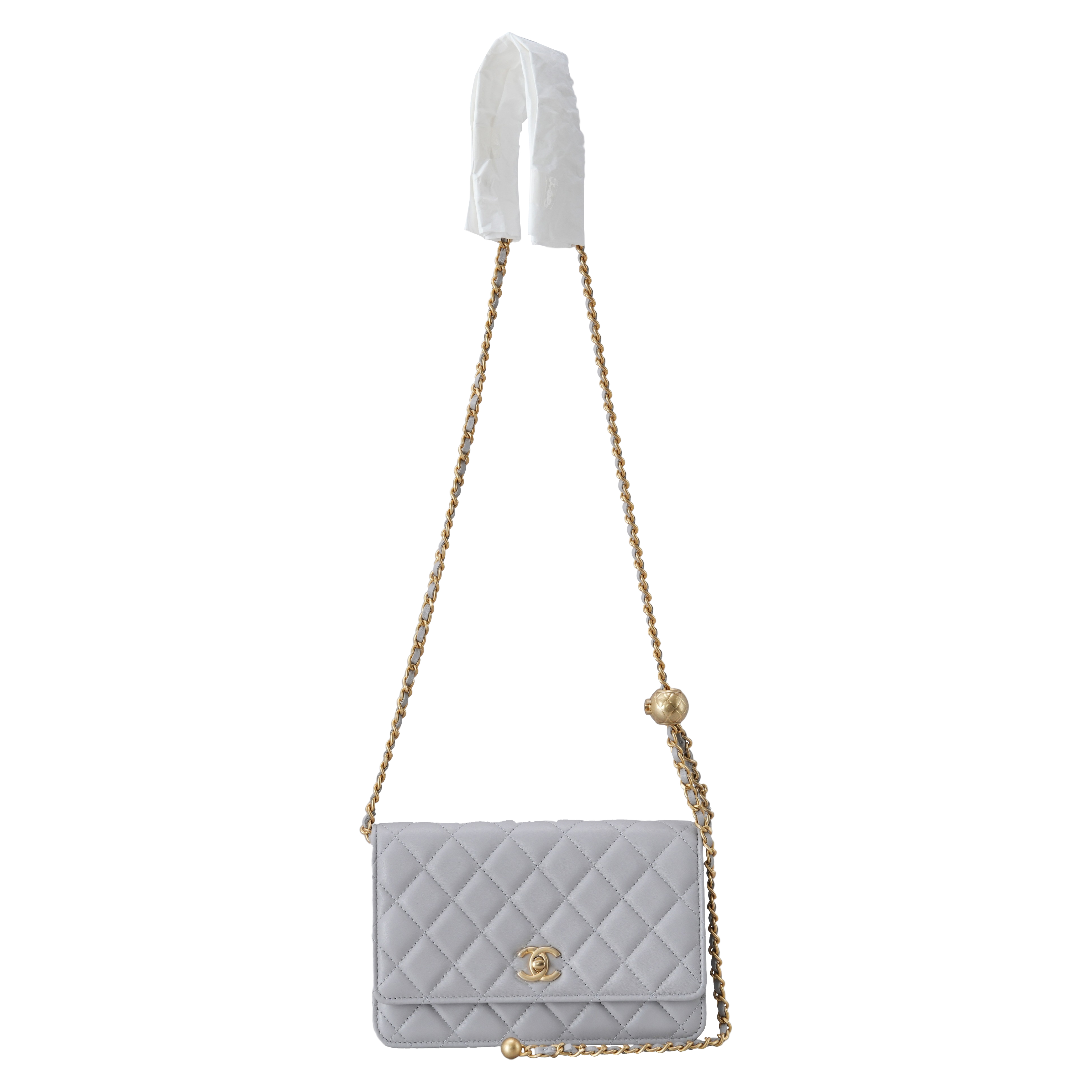 CHANEL(USED)샤넬 AP1450 램스킨 골든볼 WOC