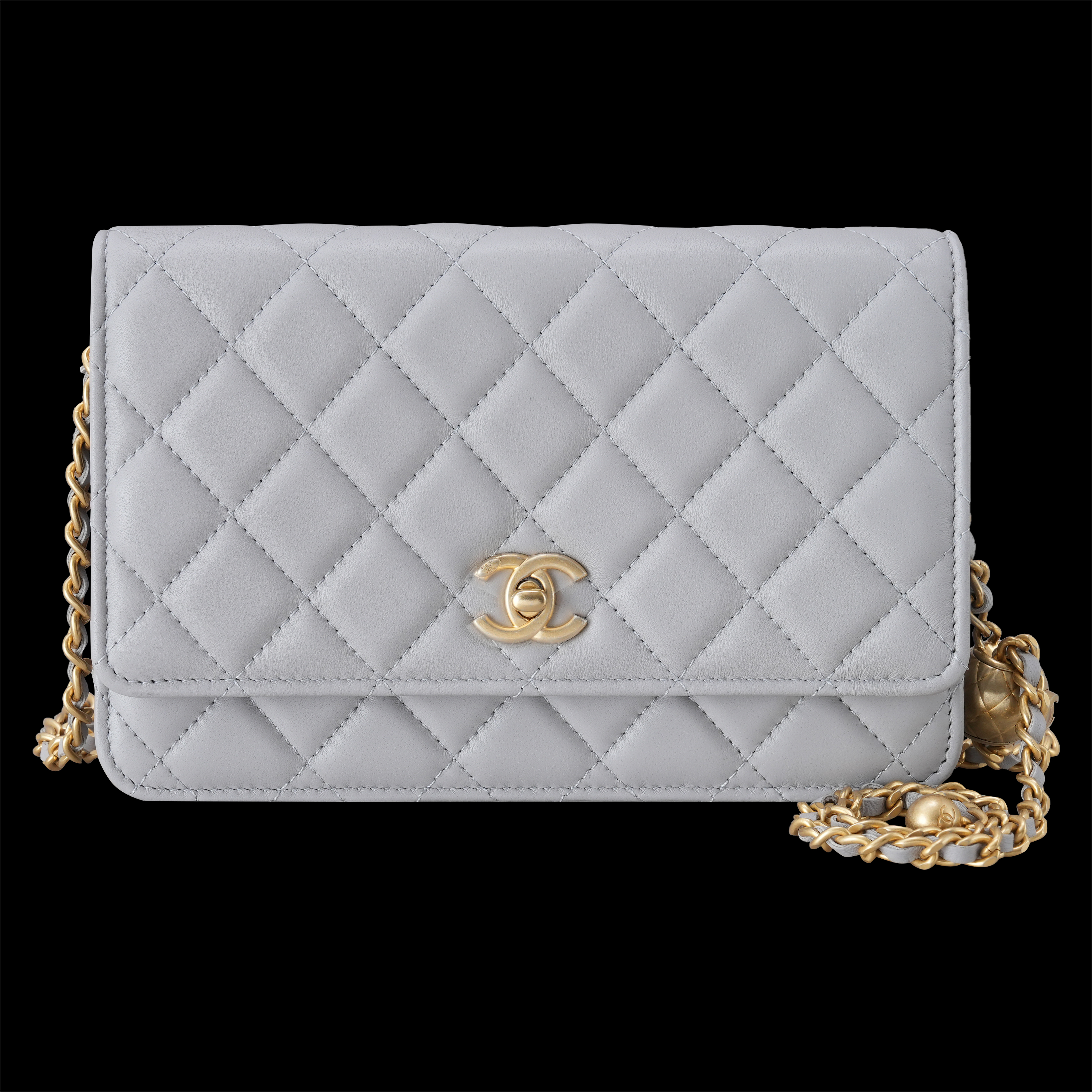 CHANEL(USED)샤넬 AP1450 램스킨 골든볼 WOC