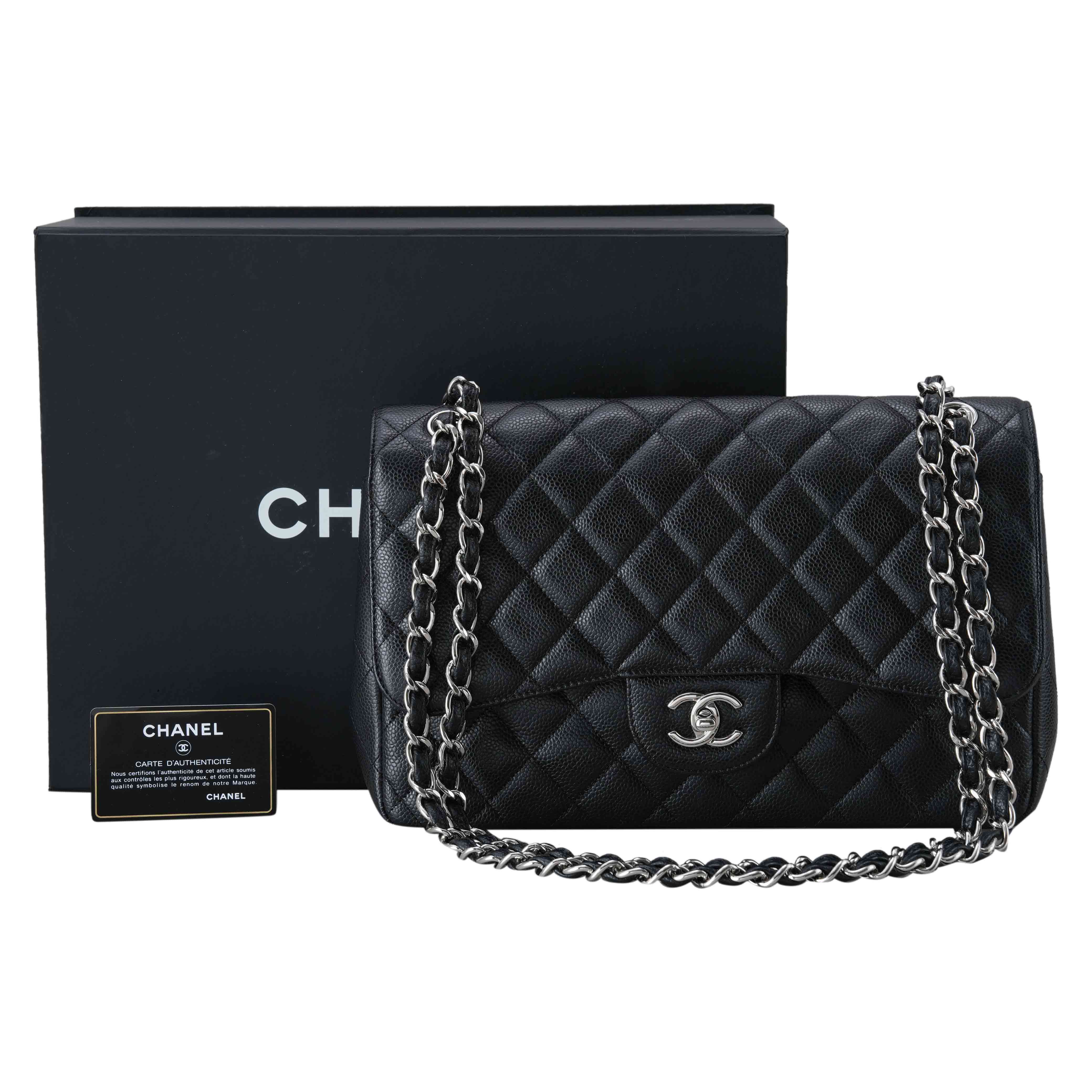 CHANEL(USED)샤넬 클래식 캐비어 점보