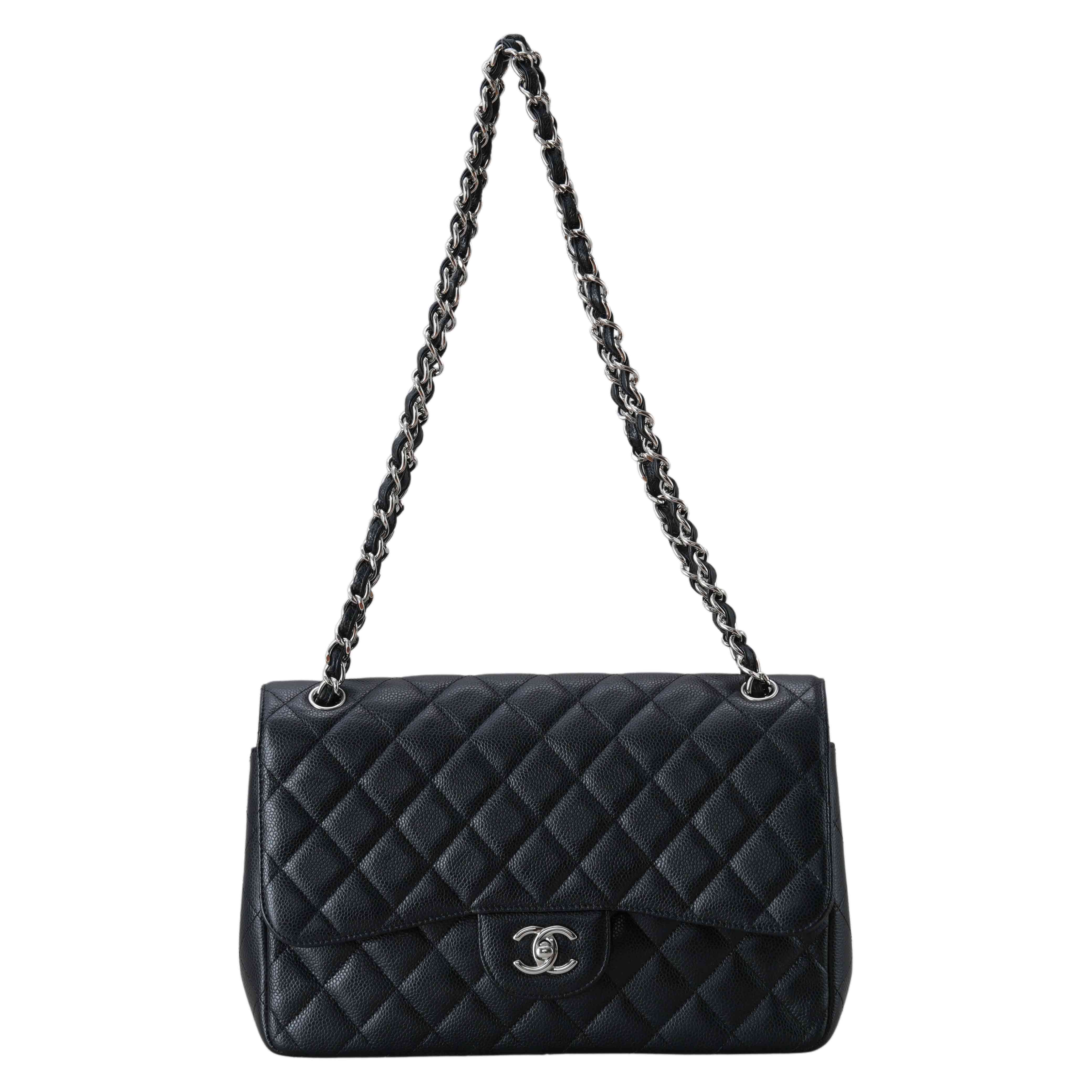 CHANEL(USED)샤넬 클래식 캐비어 점보