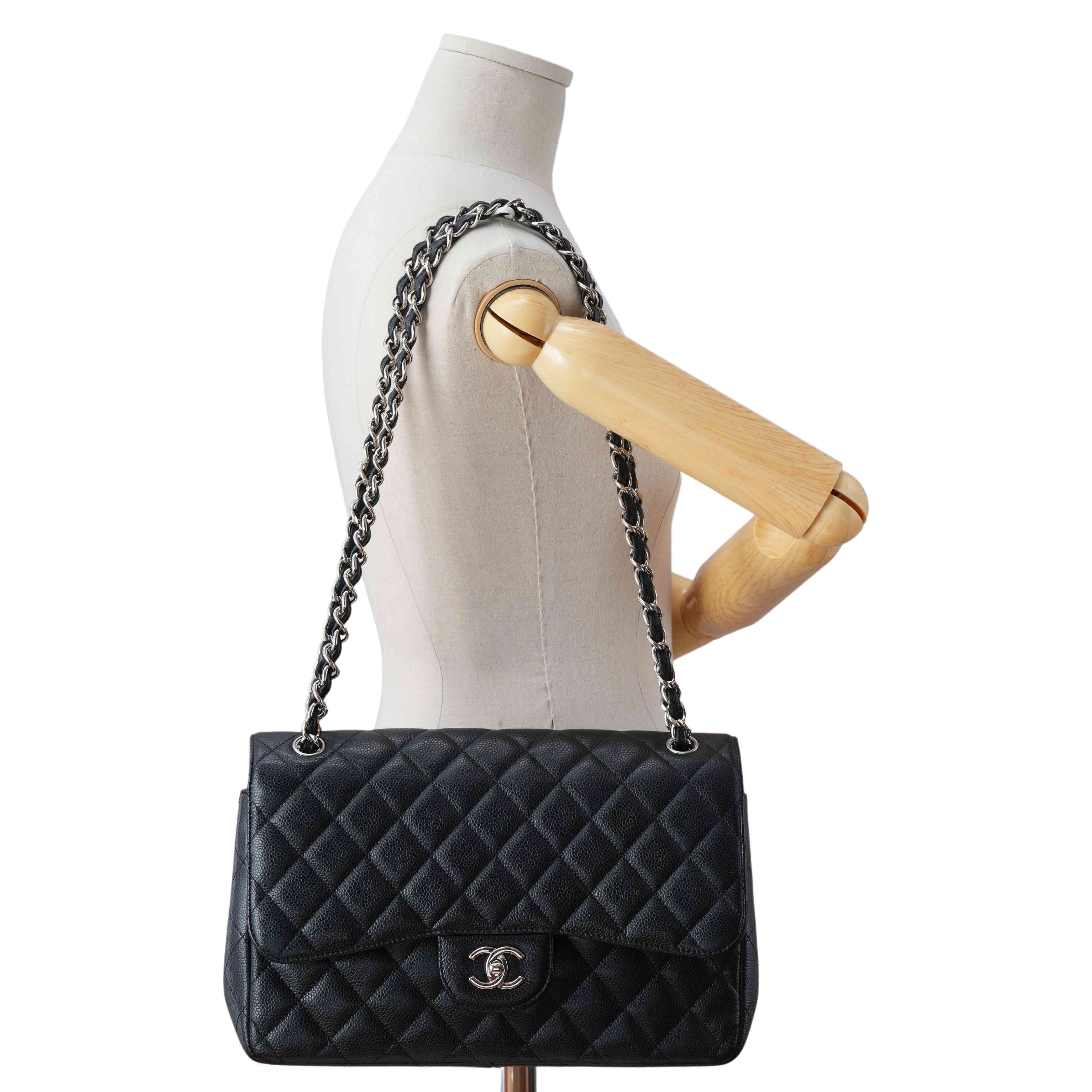 CHANEL(USED)샤넬 클래식 캐비어 점보