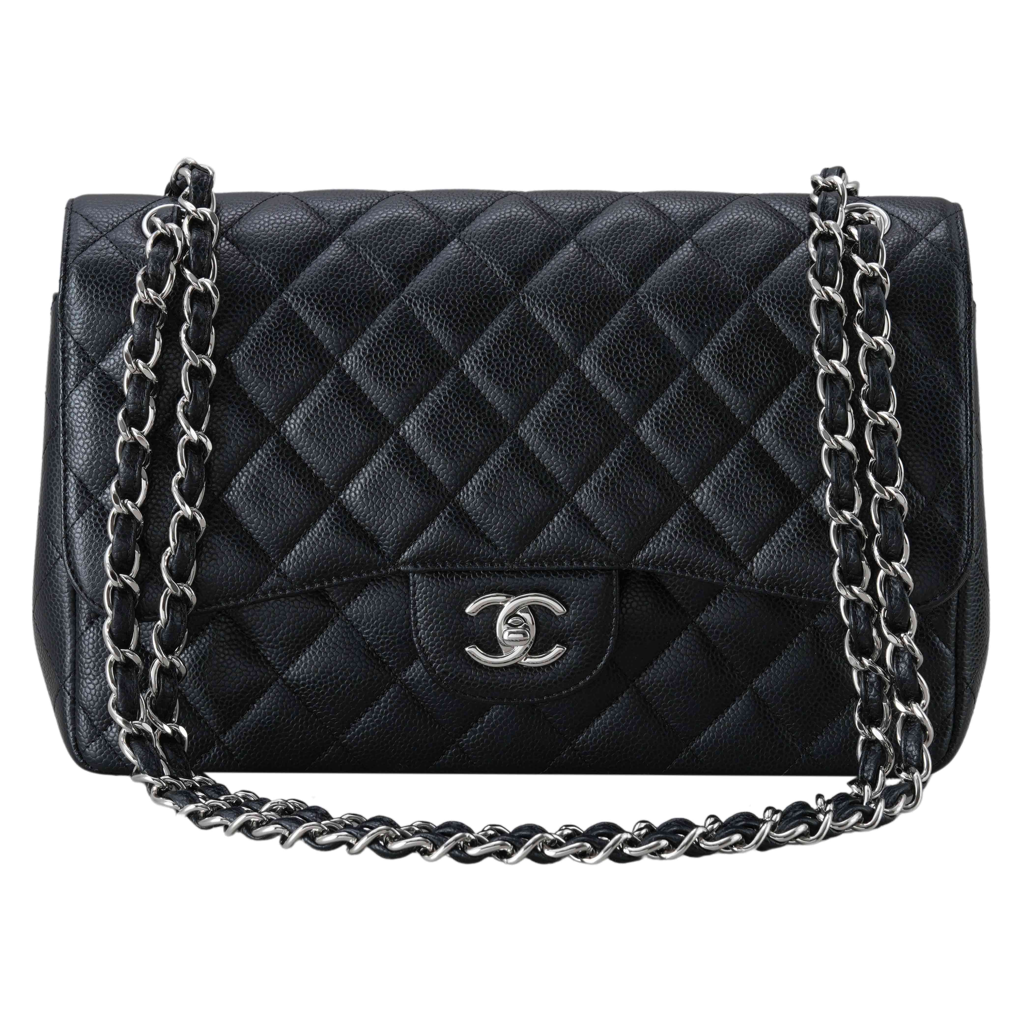 CHANEL(USED)샤넬 클래식 캐비어 점보