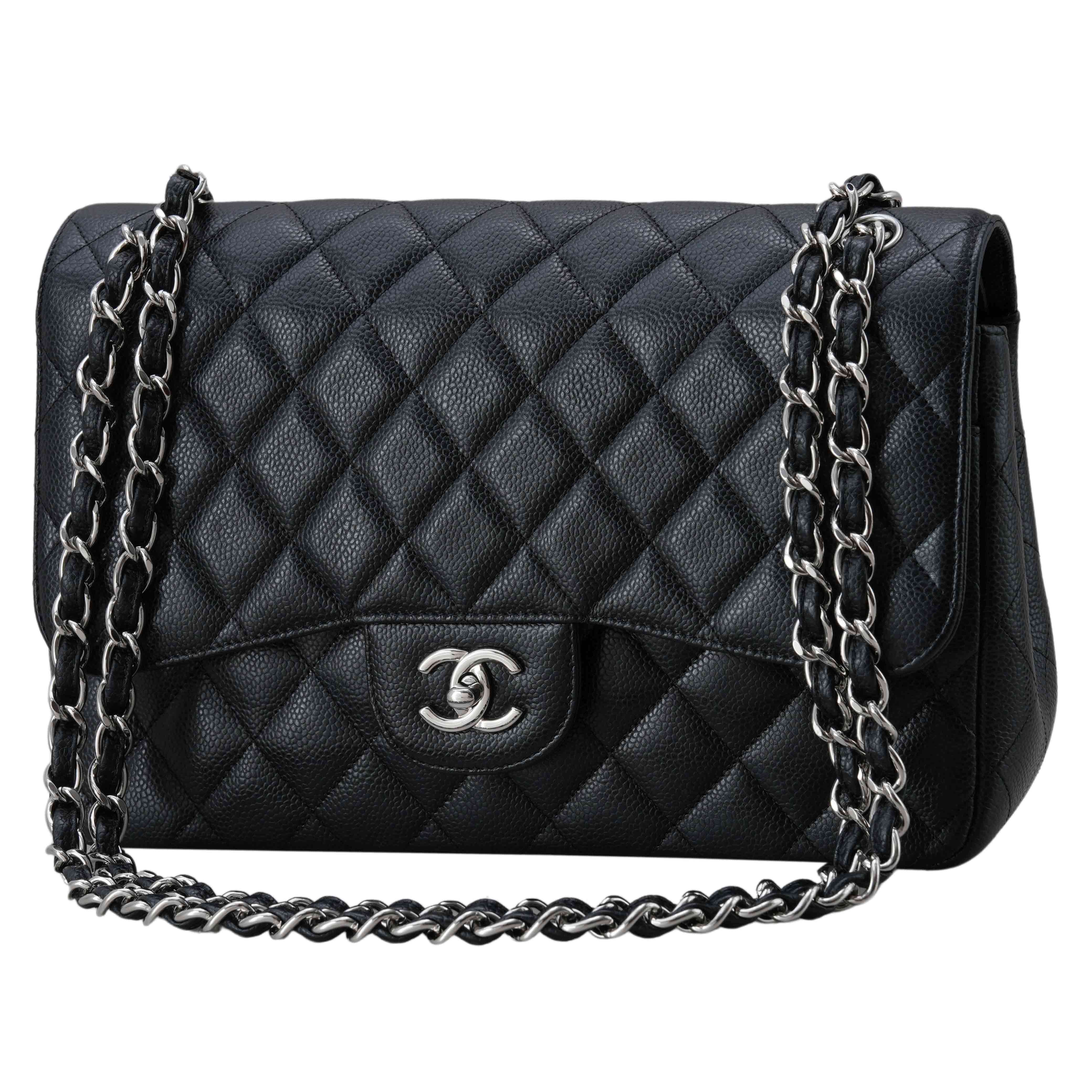 CHANEL(USED)샤넬 클래식 캐비어 점보