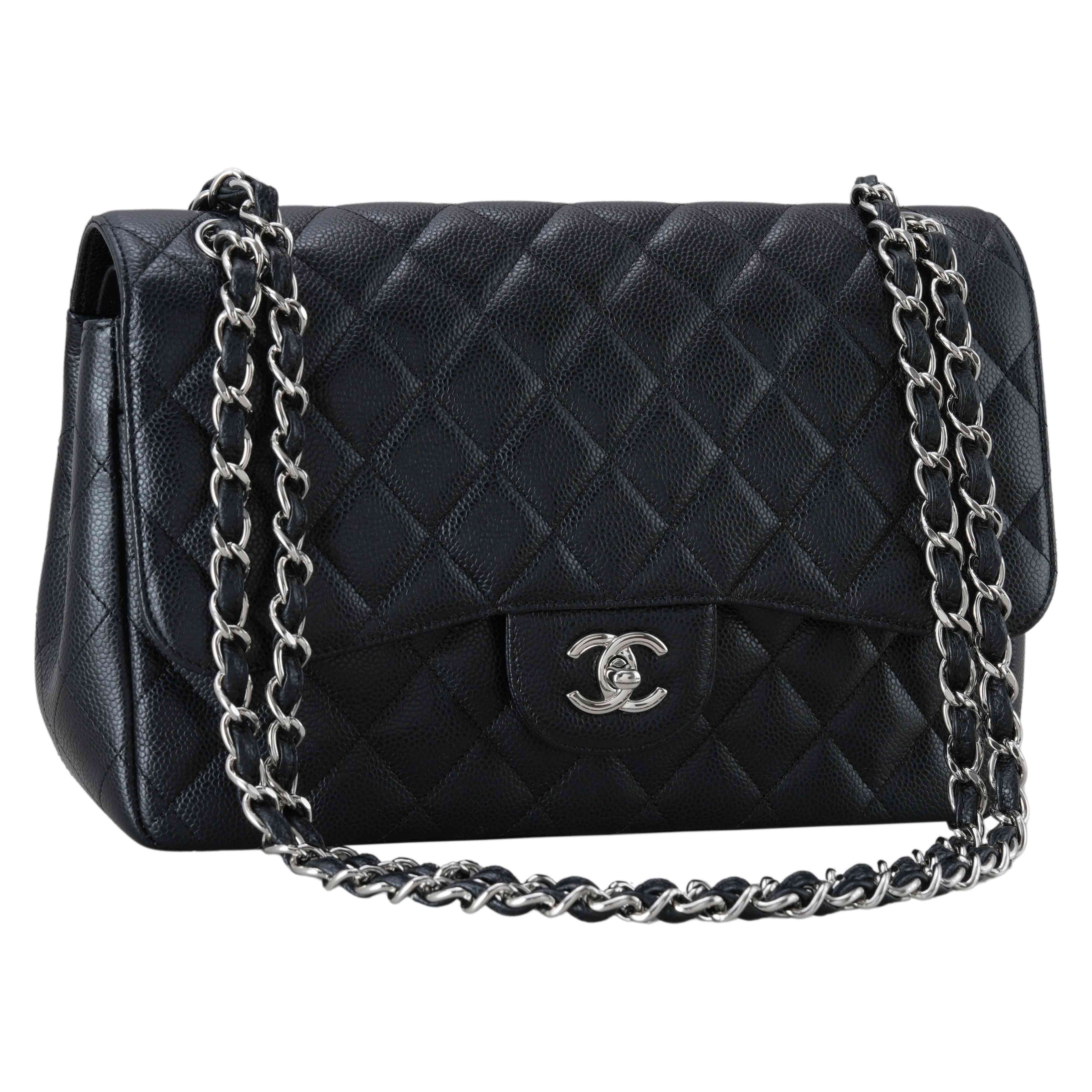 CHANEL(USED)샤넬 클래식 캐비어 점보