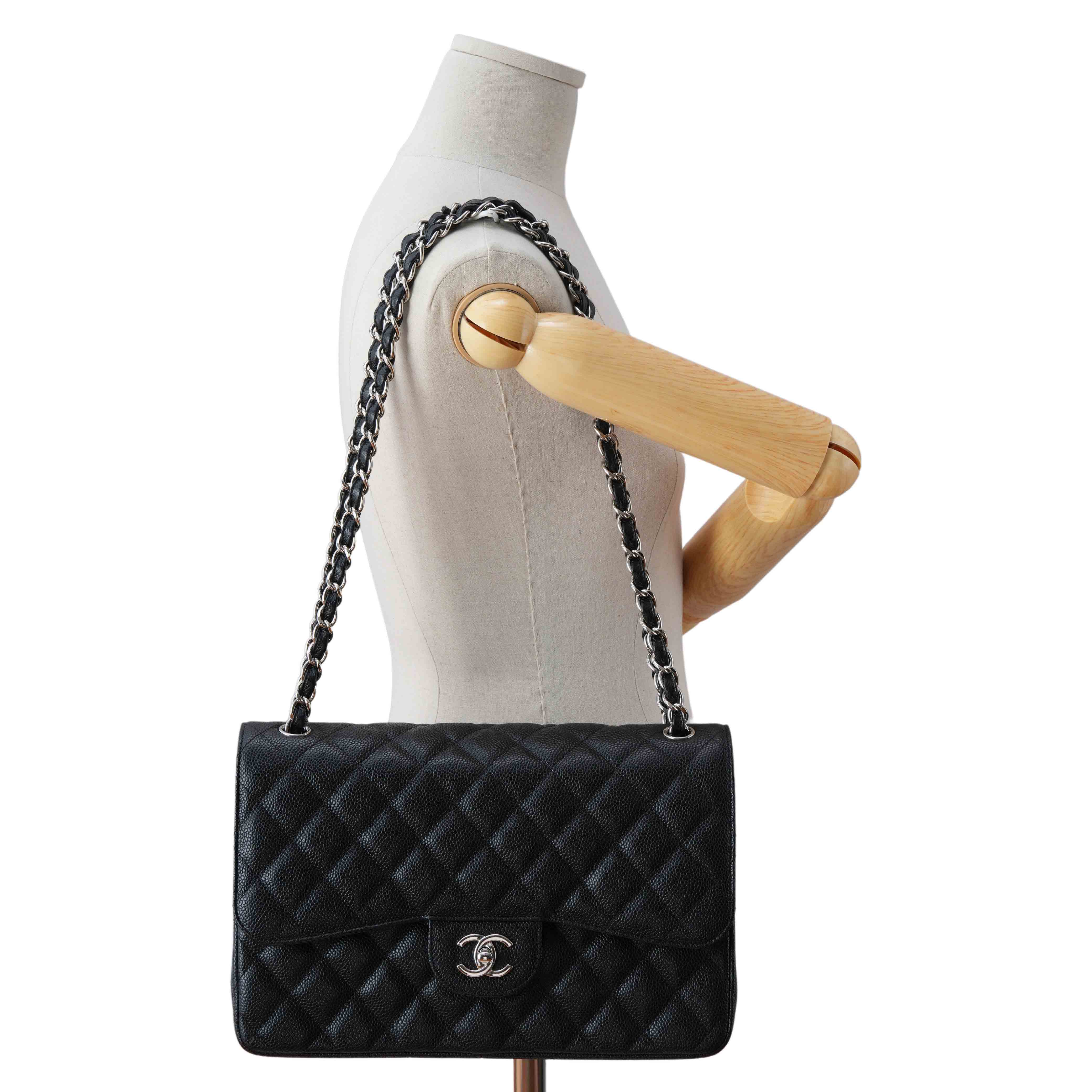 CHANEL(USED)샤넬 캐비어 클래식 라지 플랩백
