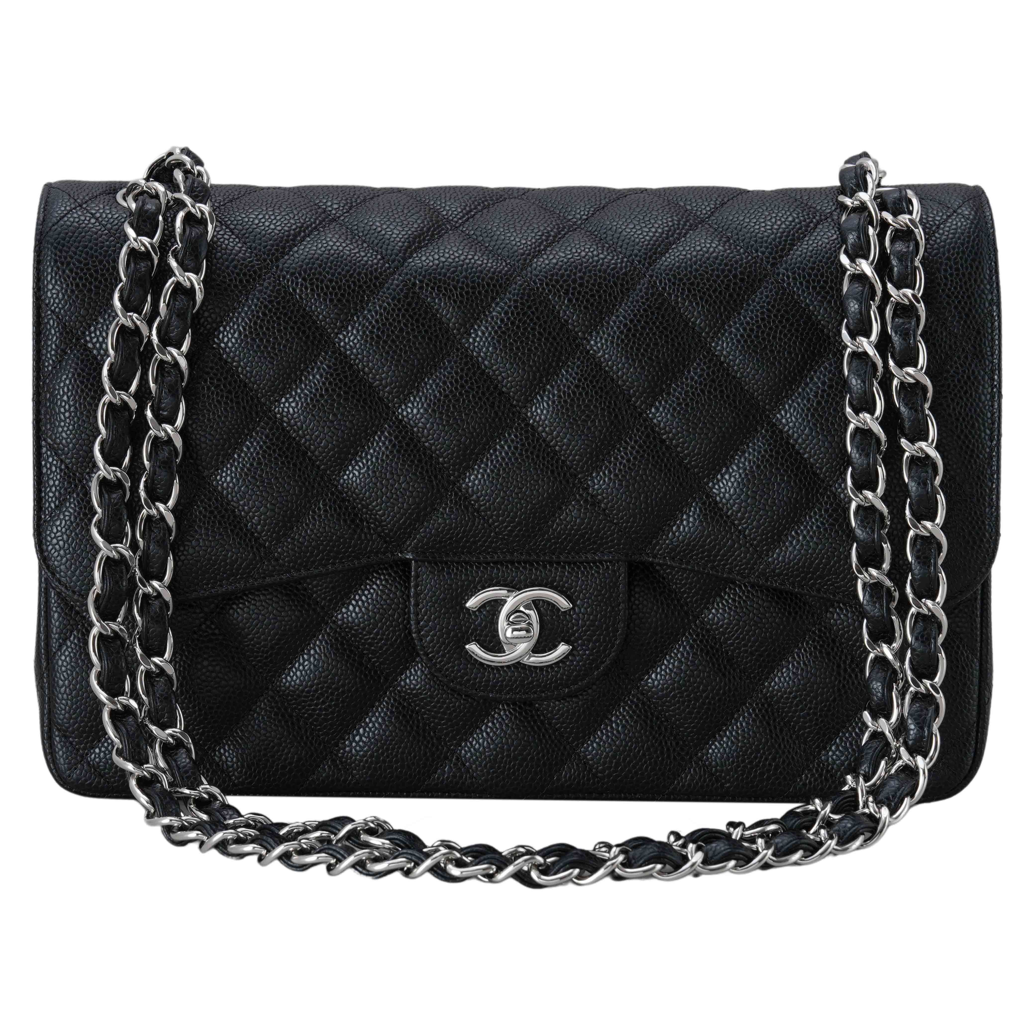 CHANEL(USED)샤넬 캐비어 클래식 라지 플랩백