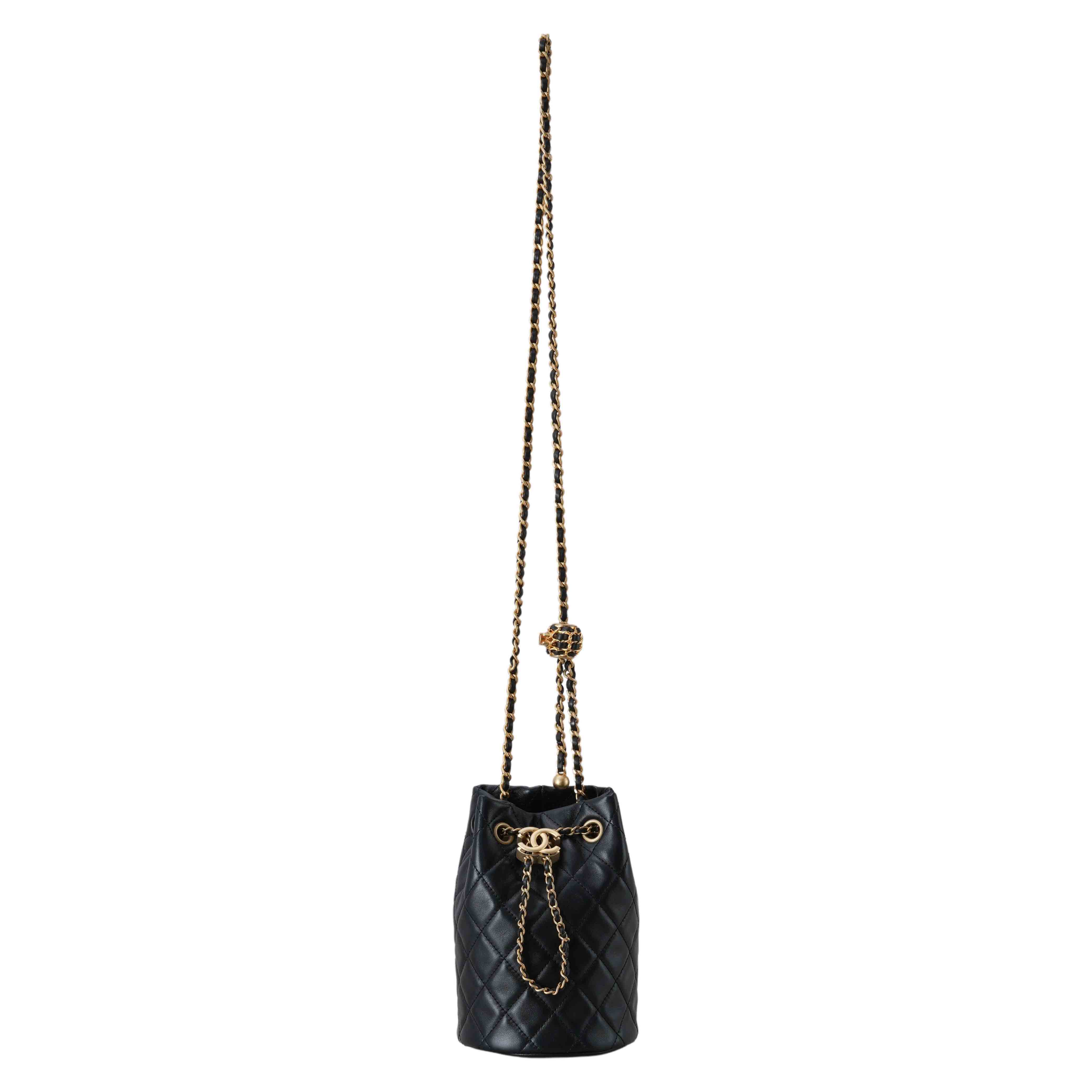 CHANEL(USED)샤넬 시즌 골든볼 버킷백