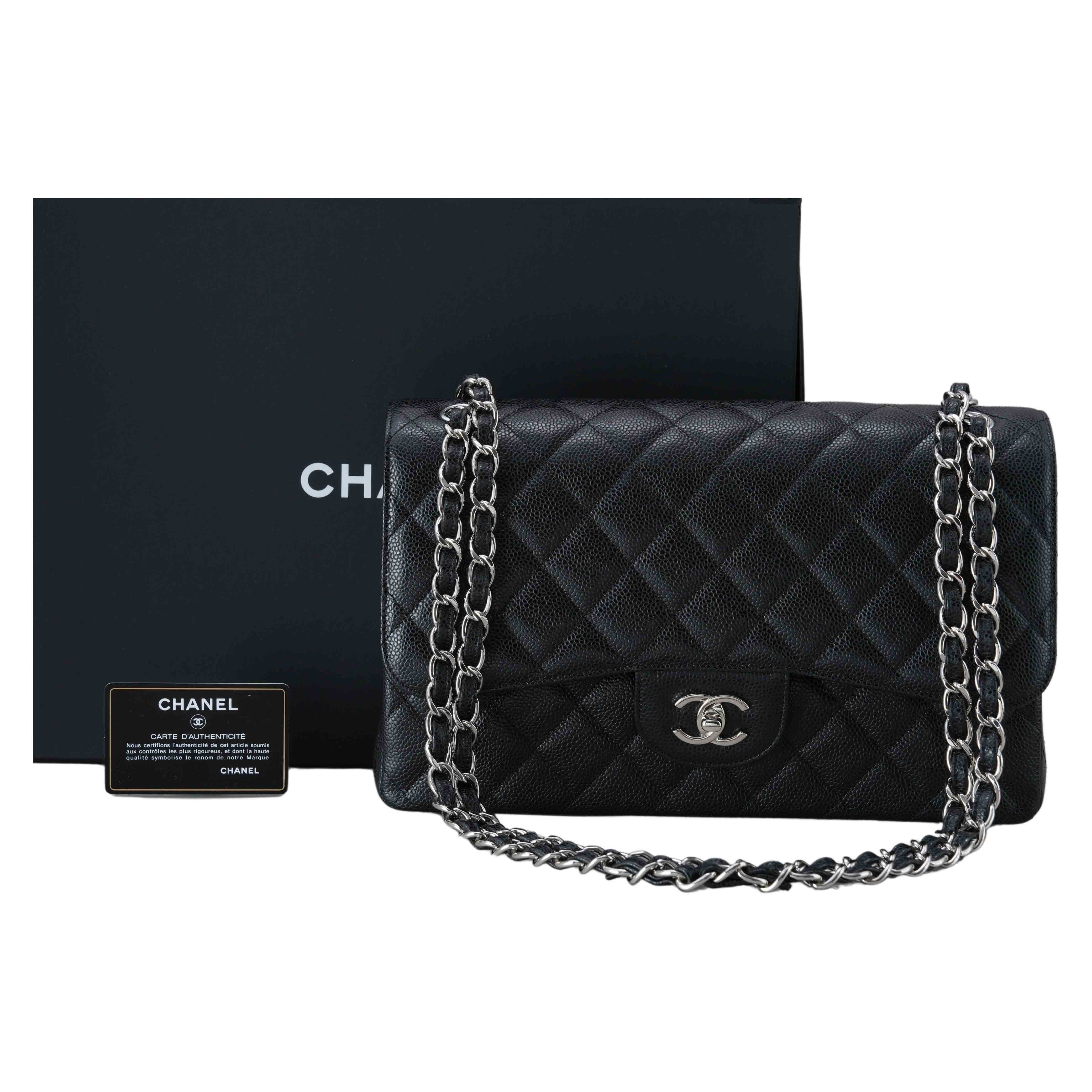 CHANEL(USED)샤넬 캐비어 클래식 라지 플랩백