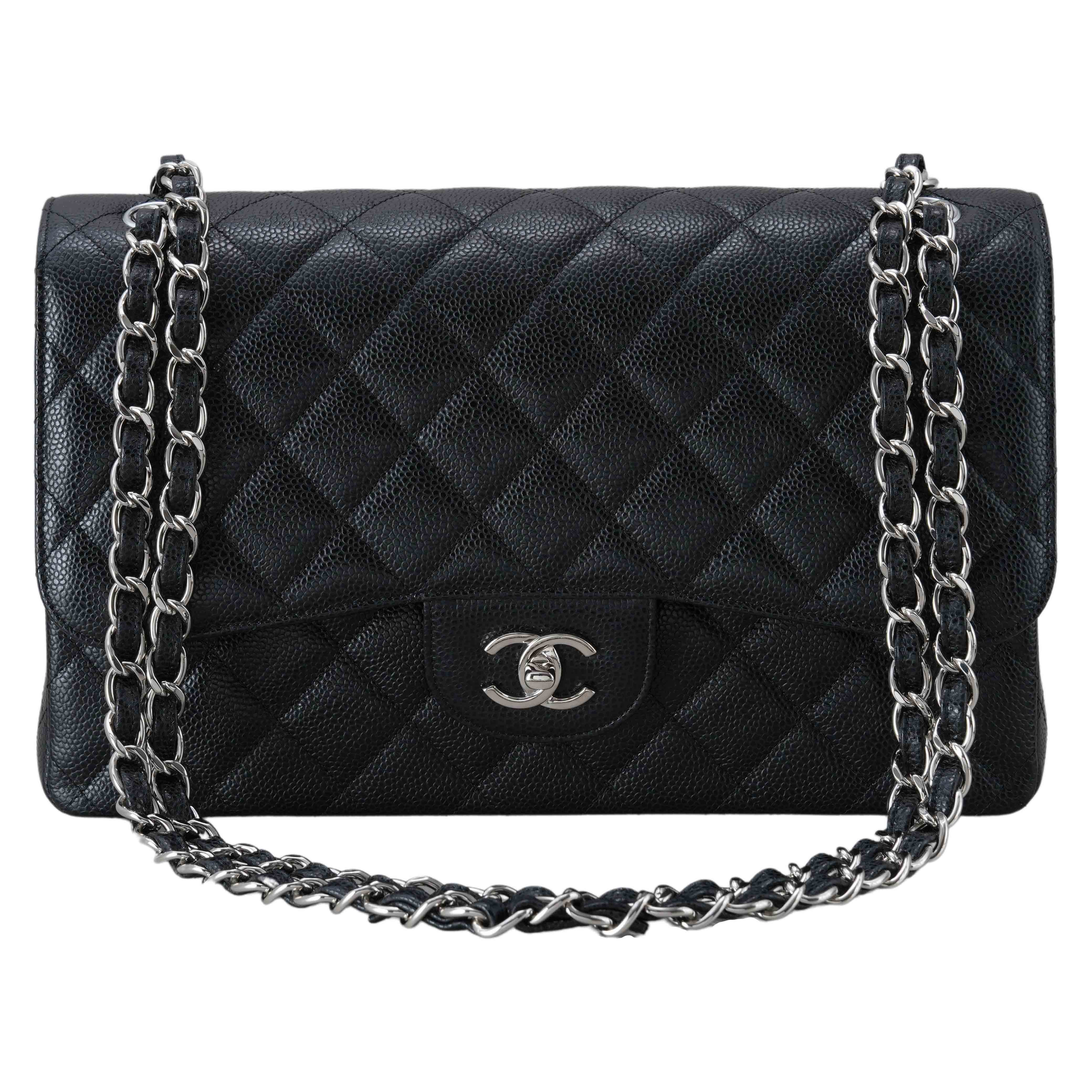 CHANEL(USED)샤넬 캐비어 클래식 라지 플랩백