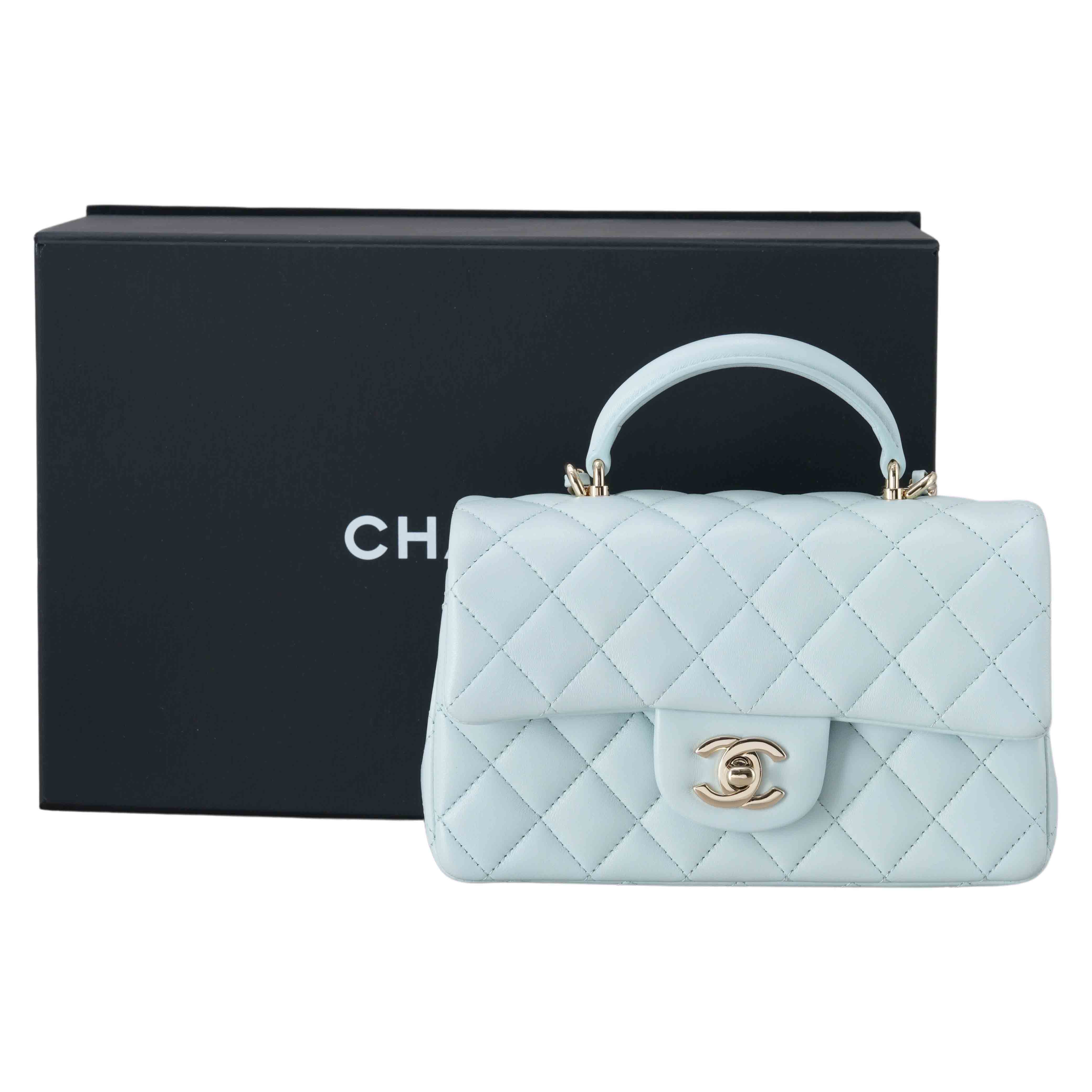 CHANEL(USED)샤넬 클래식 뉴미니 탑핸들