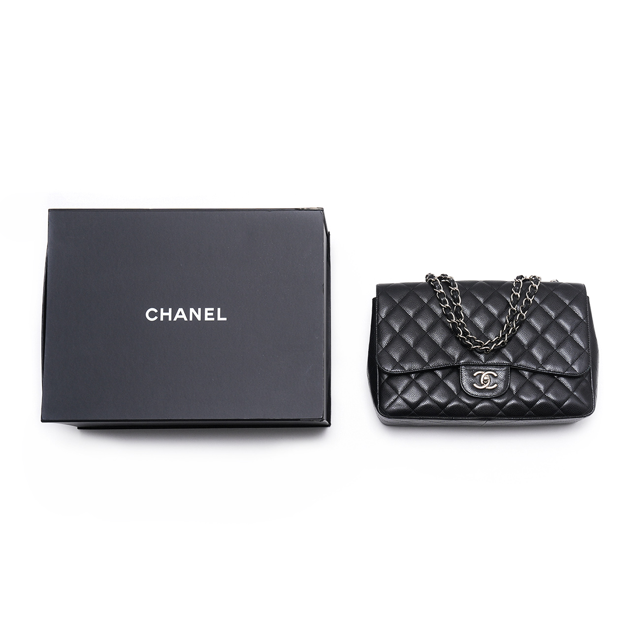 CHANEL(USED)샤넬 캐비어 클래식 점보 원플랩백