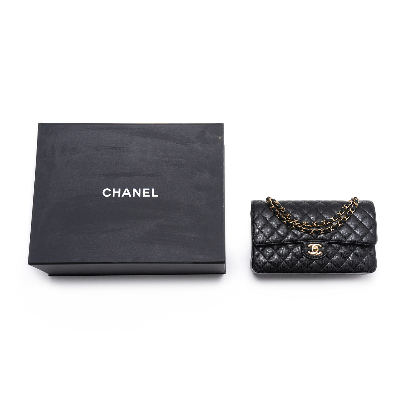 CHANEL(USED)샤넬 캐비어 클래식 미듐 플랩백