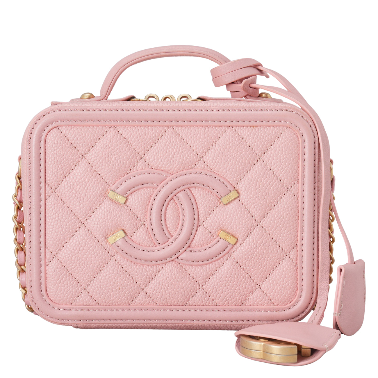 CHANEL(USED)샤넬 캐비어 베니티 코스메틱 케이스