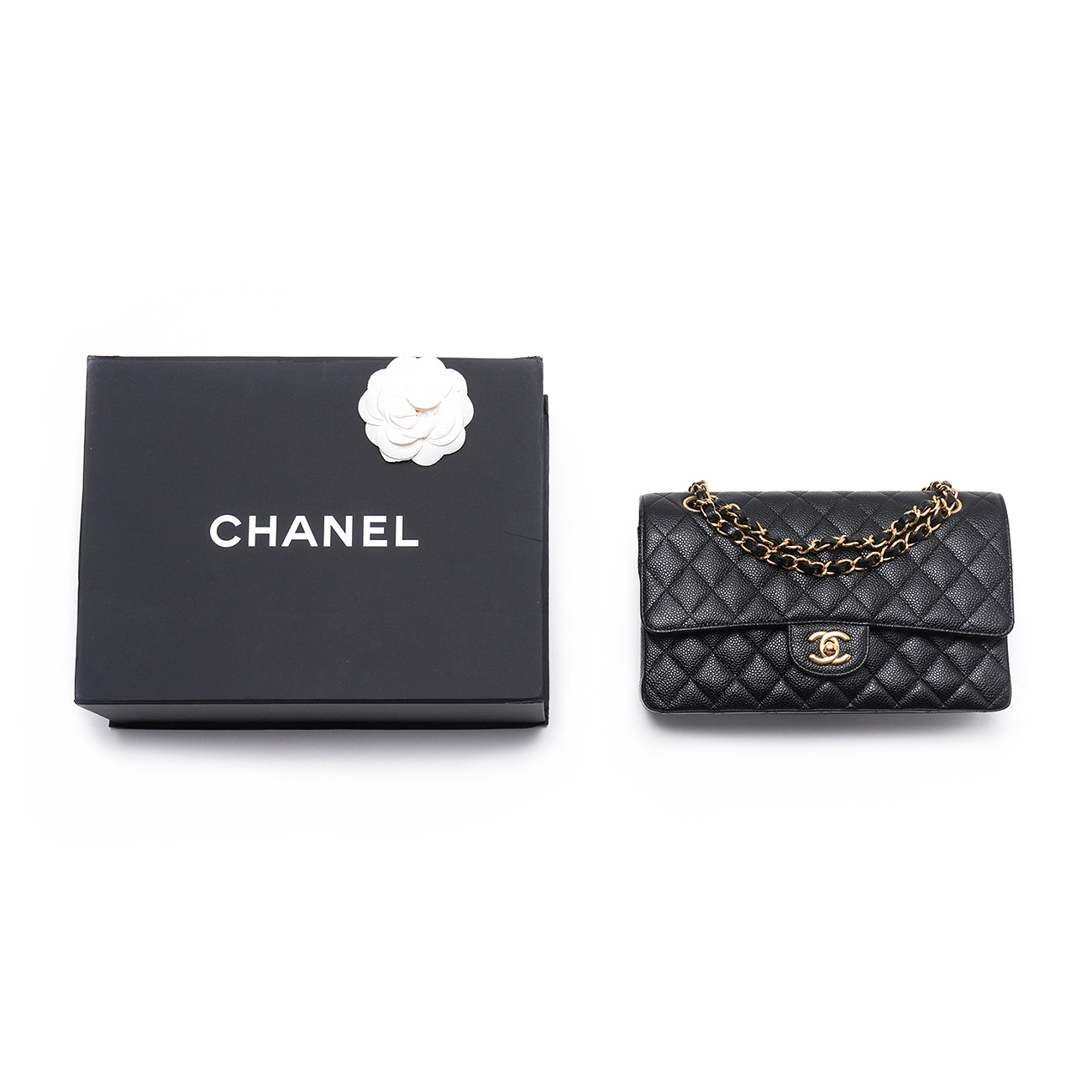 CHANEL(USED)샤넬 캐비어 클래식 미듐 플랩백