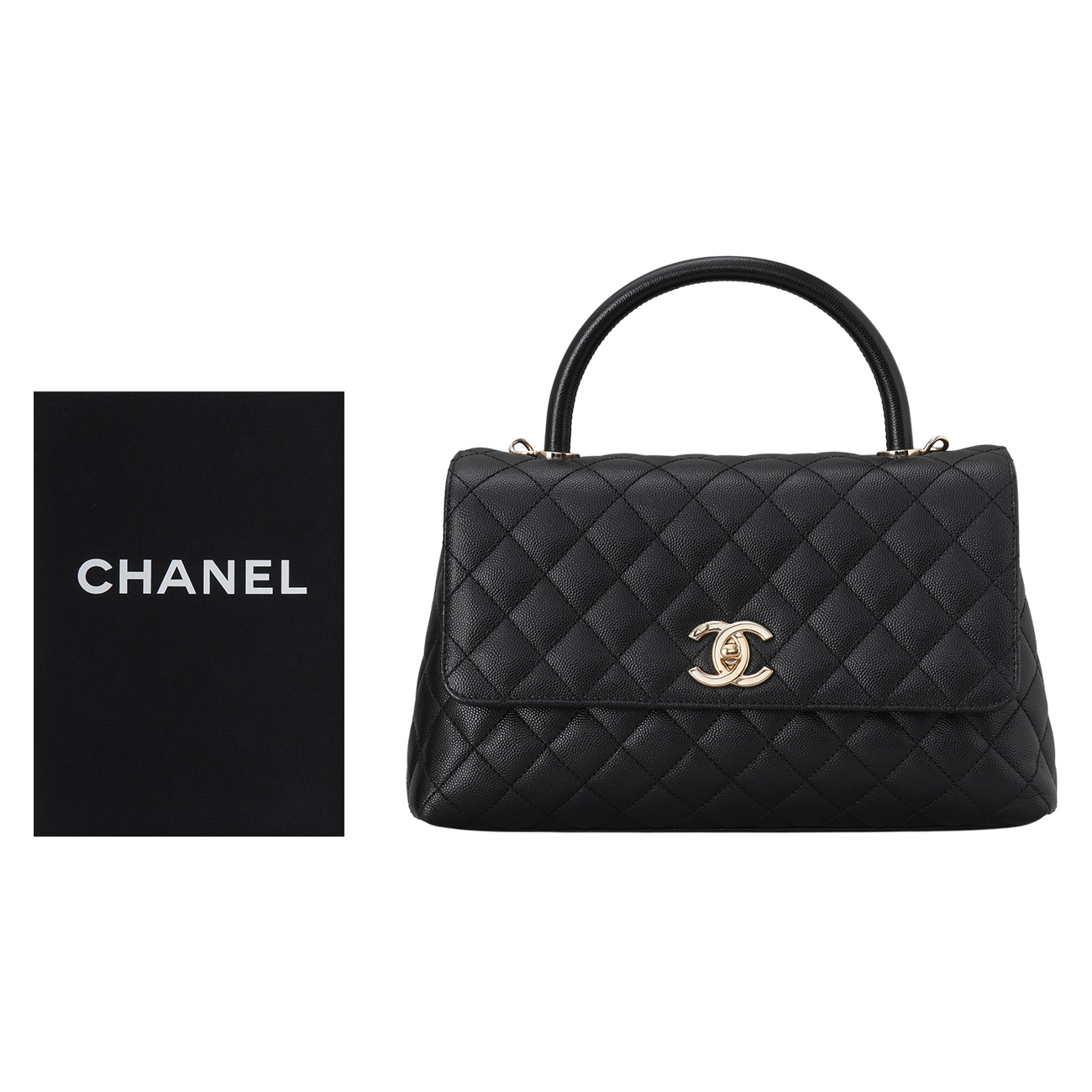 CHANEL(USED)샤넬 캐비어 코코핸들 미듐