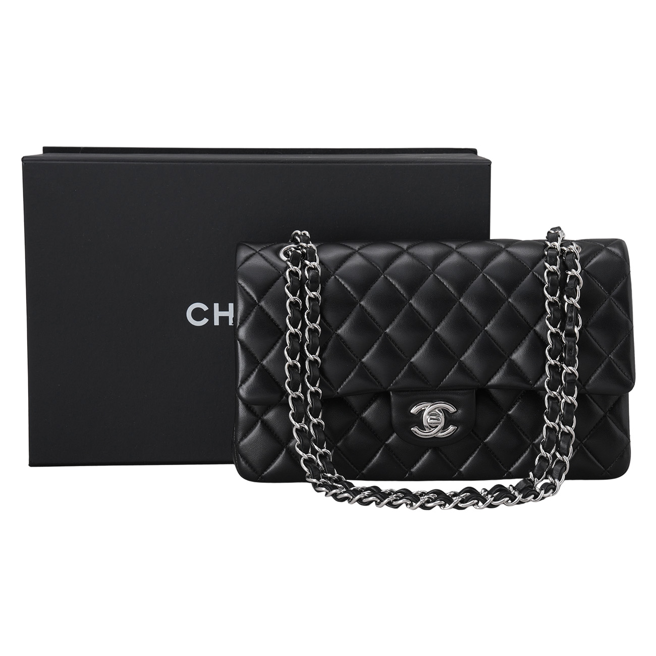 CHANEL(USED)샤넬 램스킨 클래식 미듐 플랩백