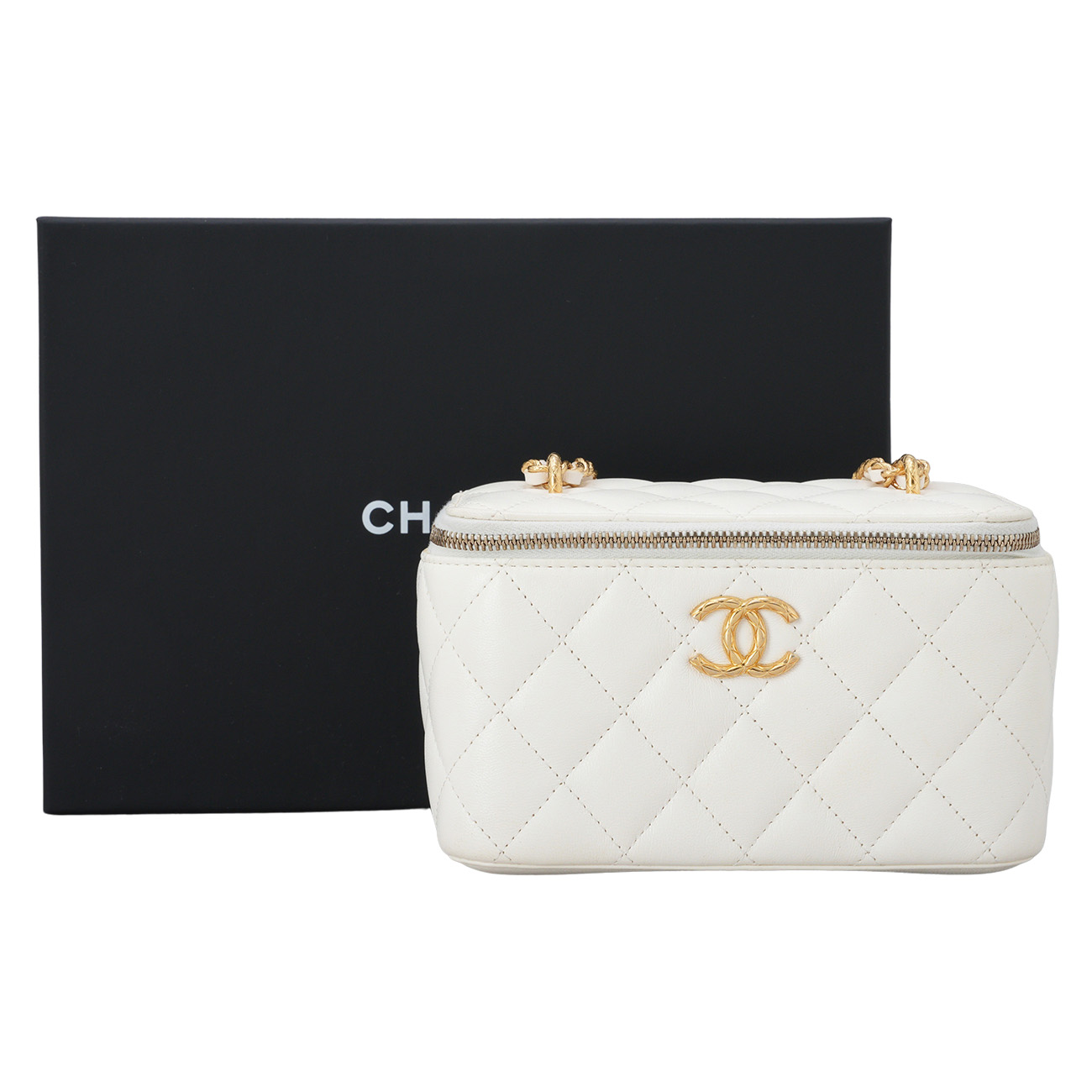 CHANEL(USED)샤넬 AP3104 시즌 램스킨 베니티 체인백