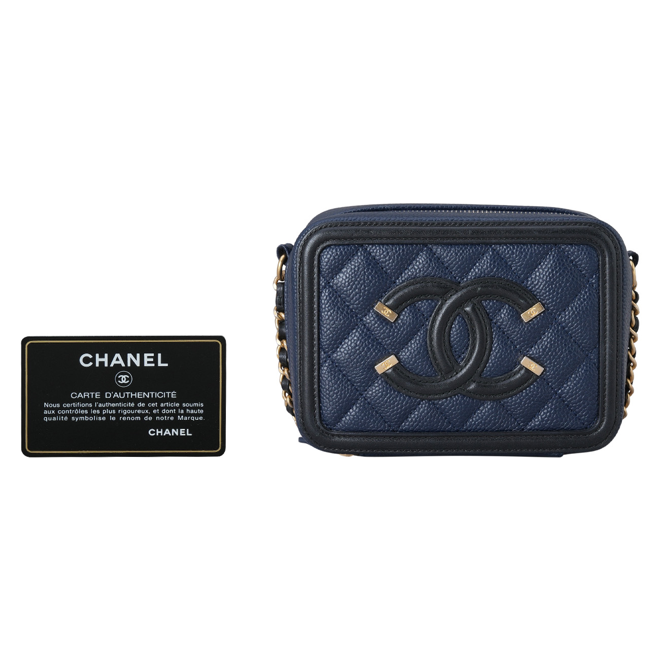 CHANEL(USED)샤넬 코스메틱 미니 체인 크로스백