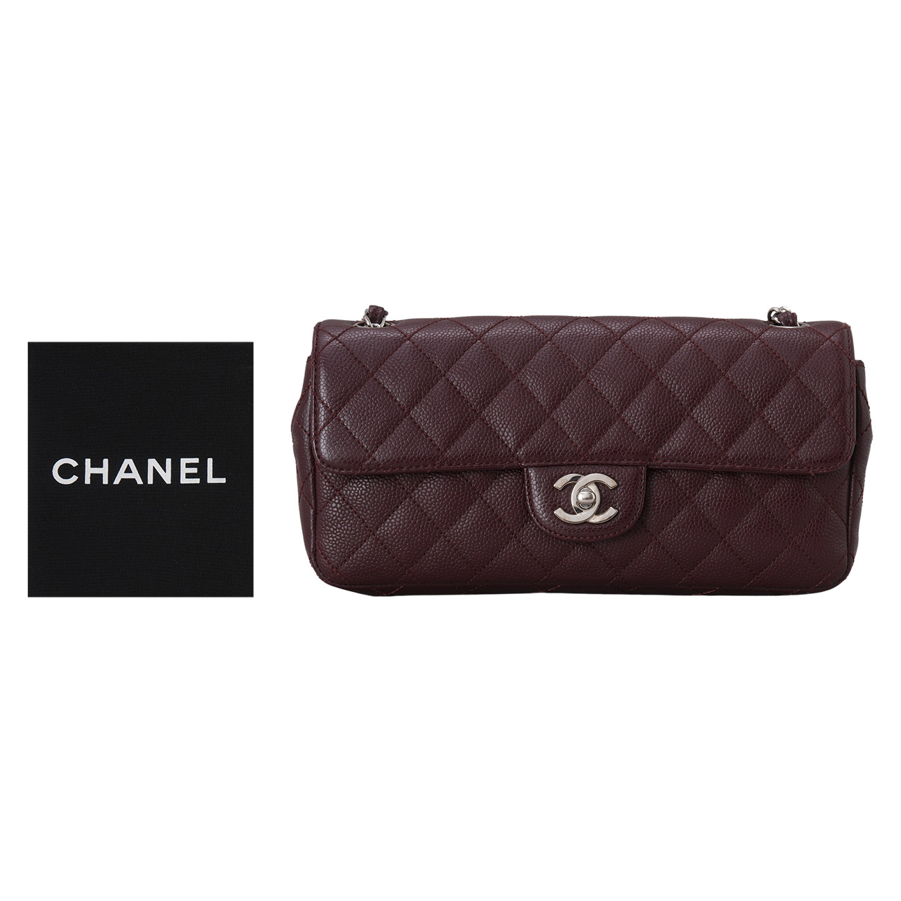 CHANEL(USED)샤넬 캐비어 바게트 체인 숄더백