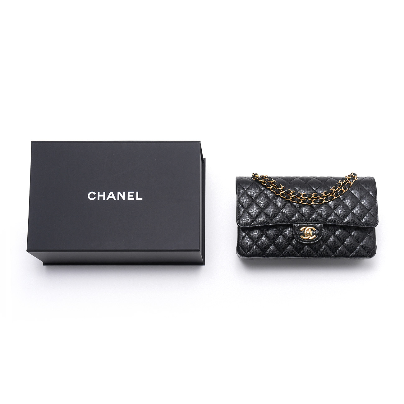 CHANEL(USED)샤넬 캐비어 클래식 미듐 플랩백