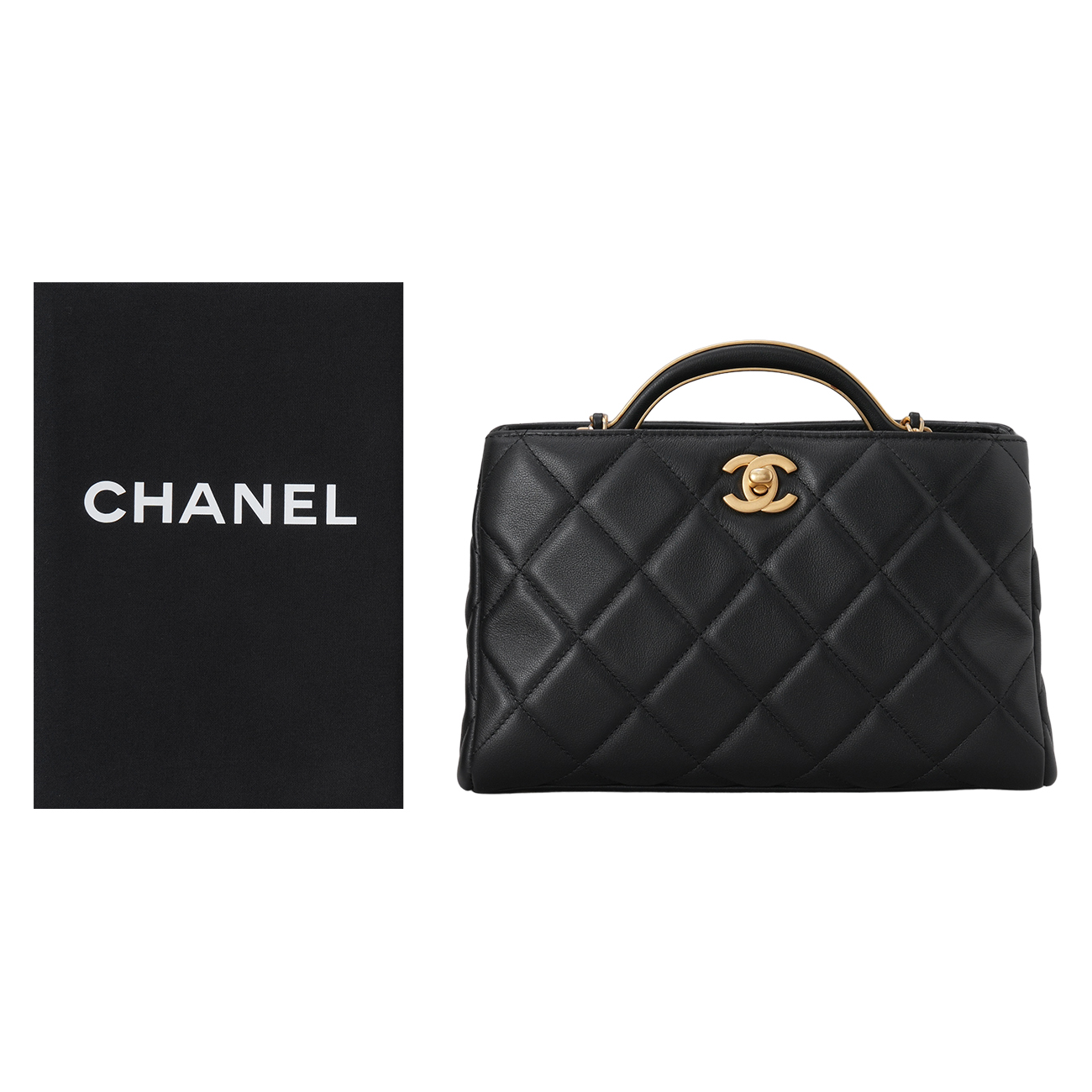 CHANEL(USED)샤넬 시즌 샤핑 탑핸들 미니백