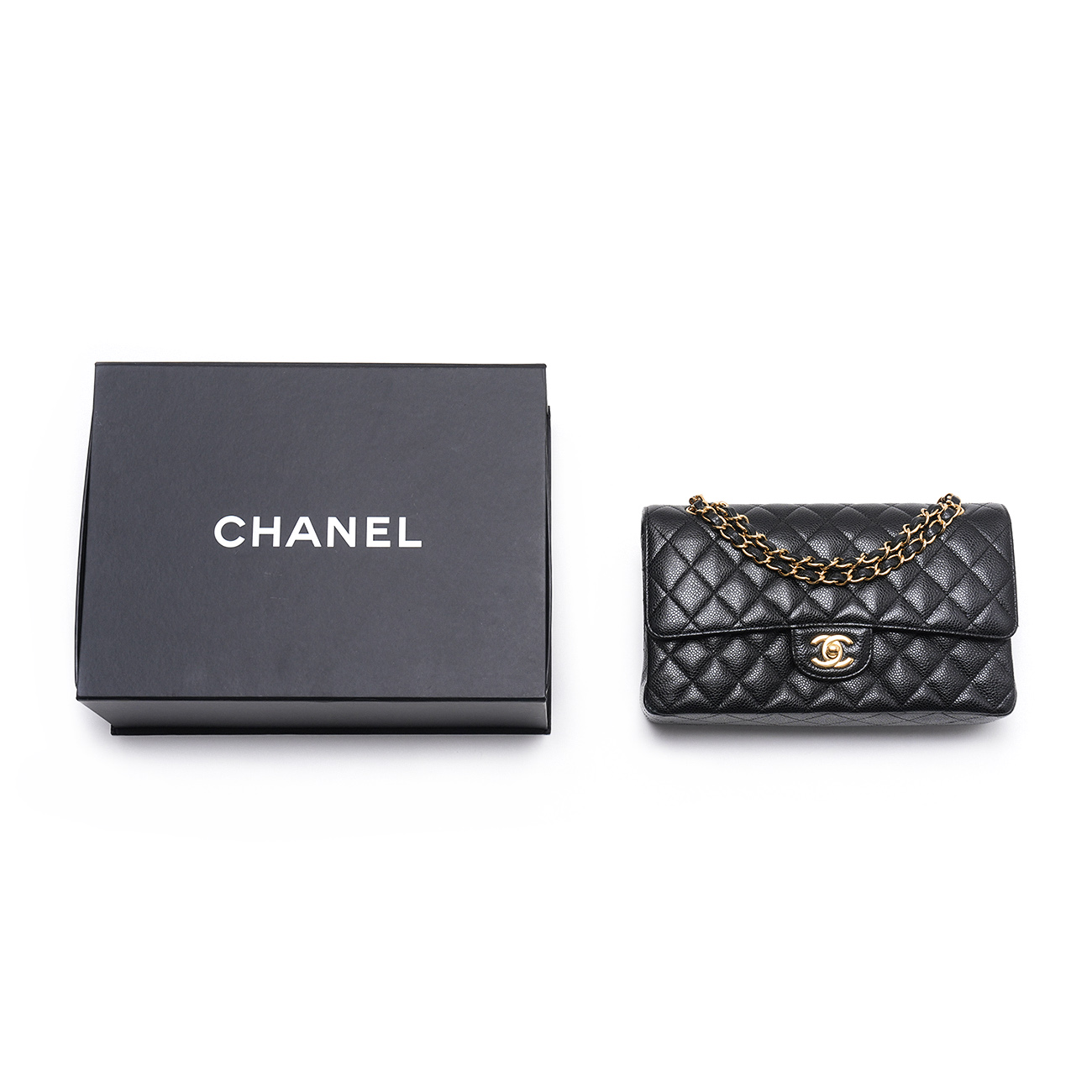 CHANEL(USED)샤넬 캐비어 클래식 미듐 플랩백