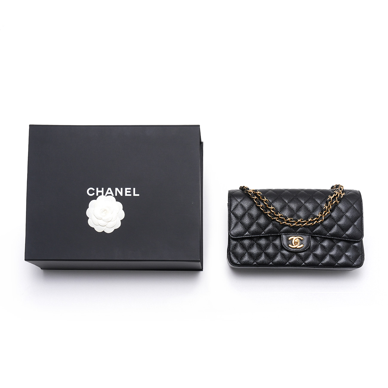 CHANEL(USED)샤넬 캐비어 클래식 미듐 플랩백