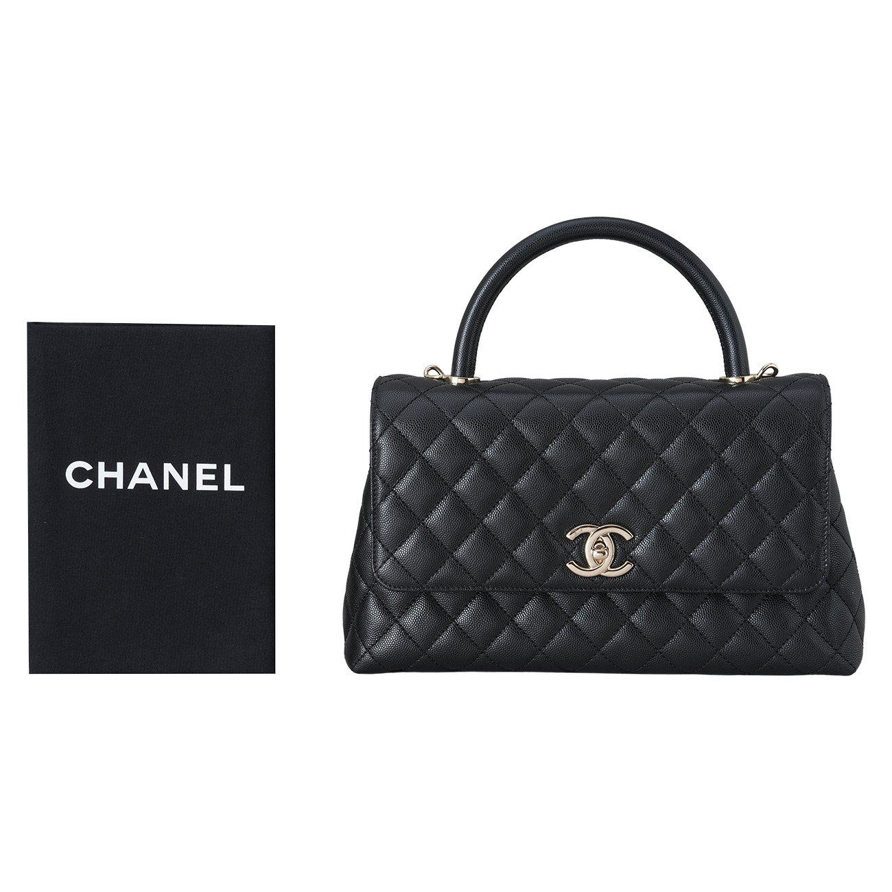 CHANEL(USED)샤넬 캐비어 코코핸들 미듐