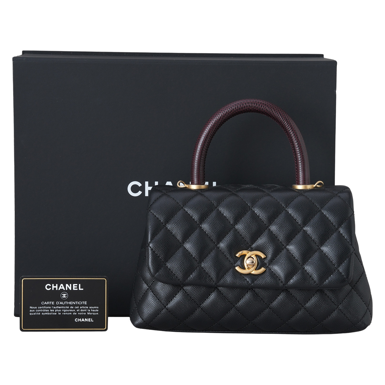CHANEL(USED)샤넬 캐비어 코코핸들 스몰