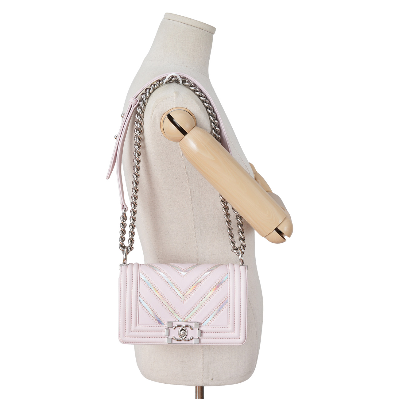 CHANEL(USED)샤넬 시즌 보이샤넬 쉐브론 스몰