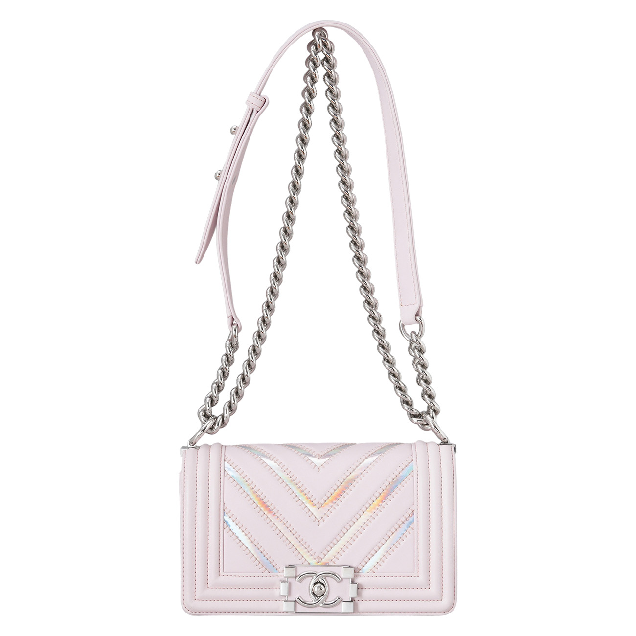 CHANEL(USED)샤넬 시즌 보이샤넬 쉐브론 스몰