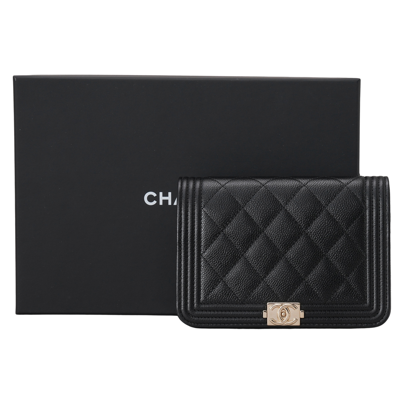 CHANEL(USED)샤넬 캐비어 보이샤넬 미니 WOC
