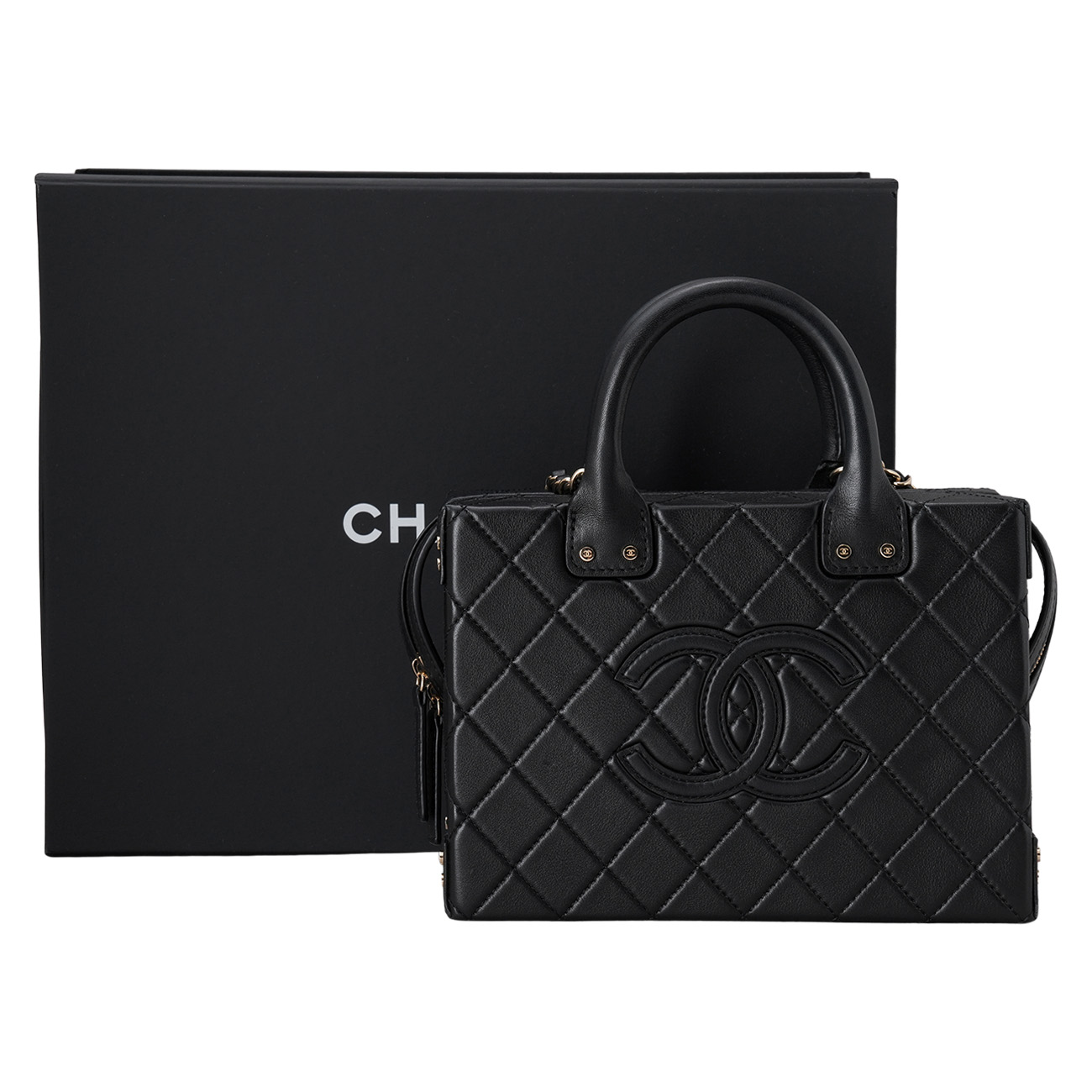 CHANEL(USED)샤넬 AS3345 코스메틱 베니티 탑핸들 체인백