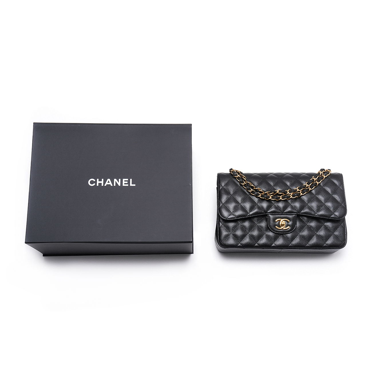 CHANEL(USED)샤넬 캐비어 클래식 라지 플랩백