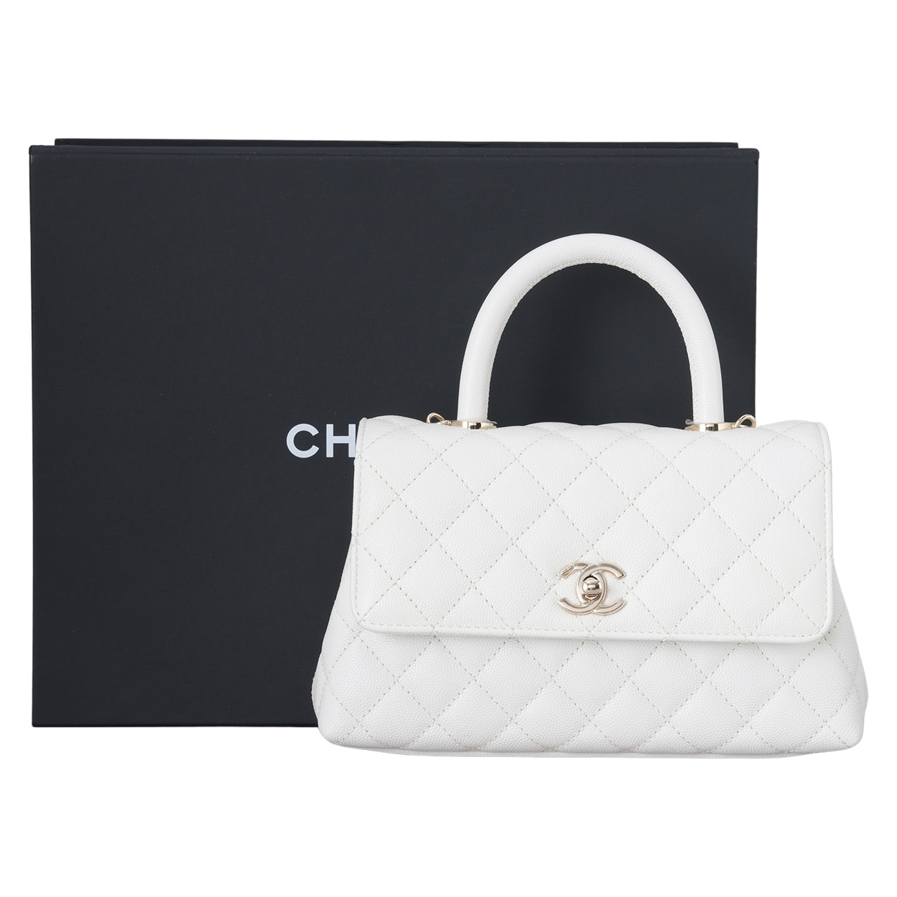 CHANEL(USED)샤넬 A92990 캐비어 코코핸들 스몰