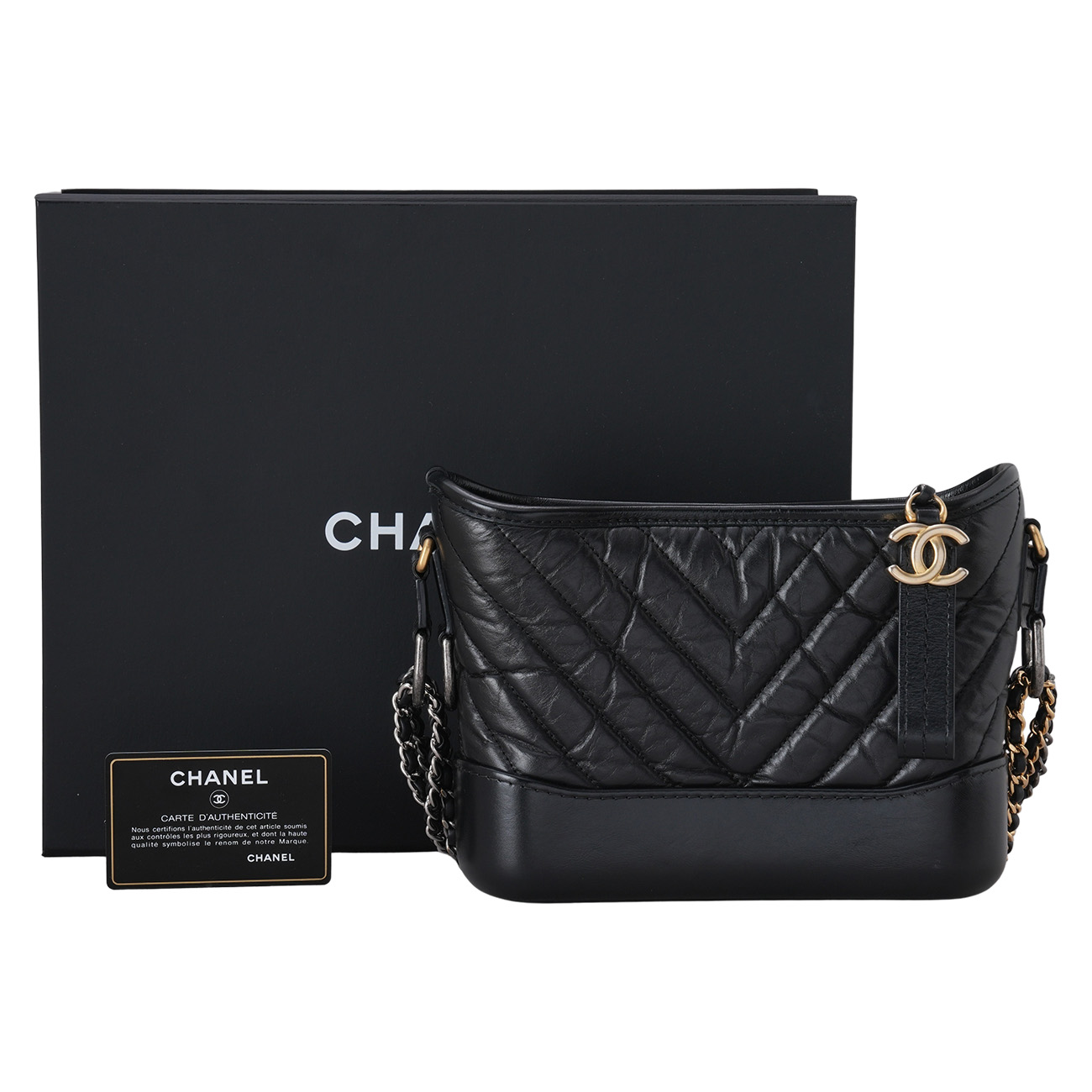 CHANEL(USED)샤넬 쉐브론 가브리엘 호보 스몰