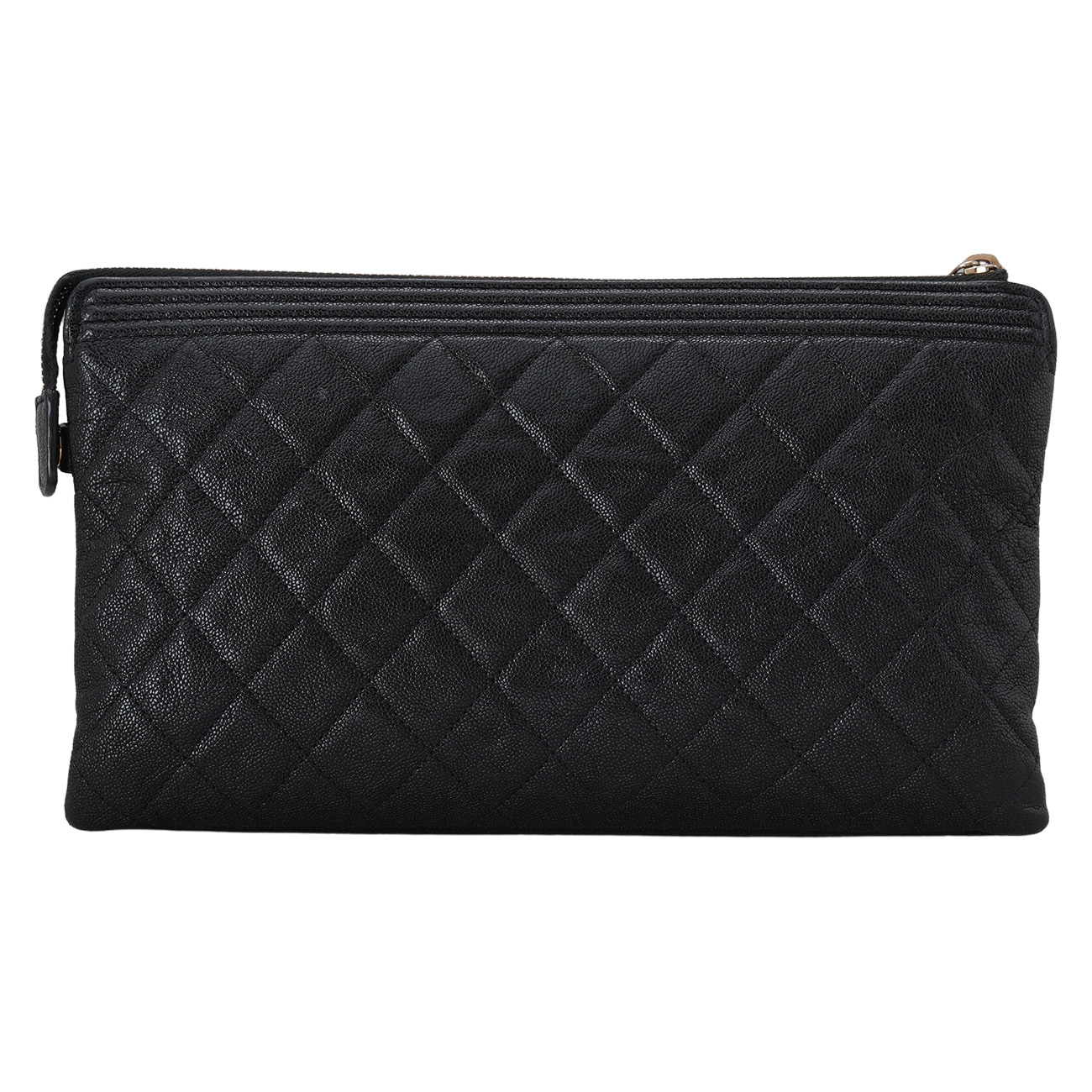 CHANEL(USED)샤넬 캐비어 보이샤넬 파우치