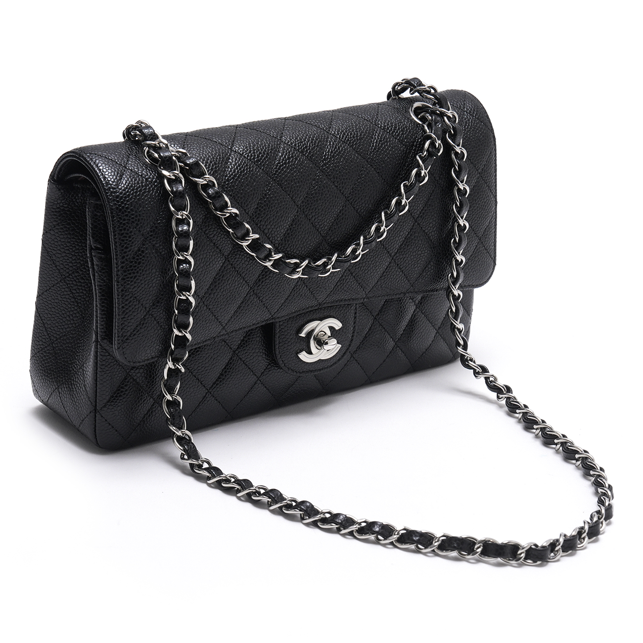 CHANEL(USED)샤넬 캐비어 클래식 미듐 플랩백