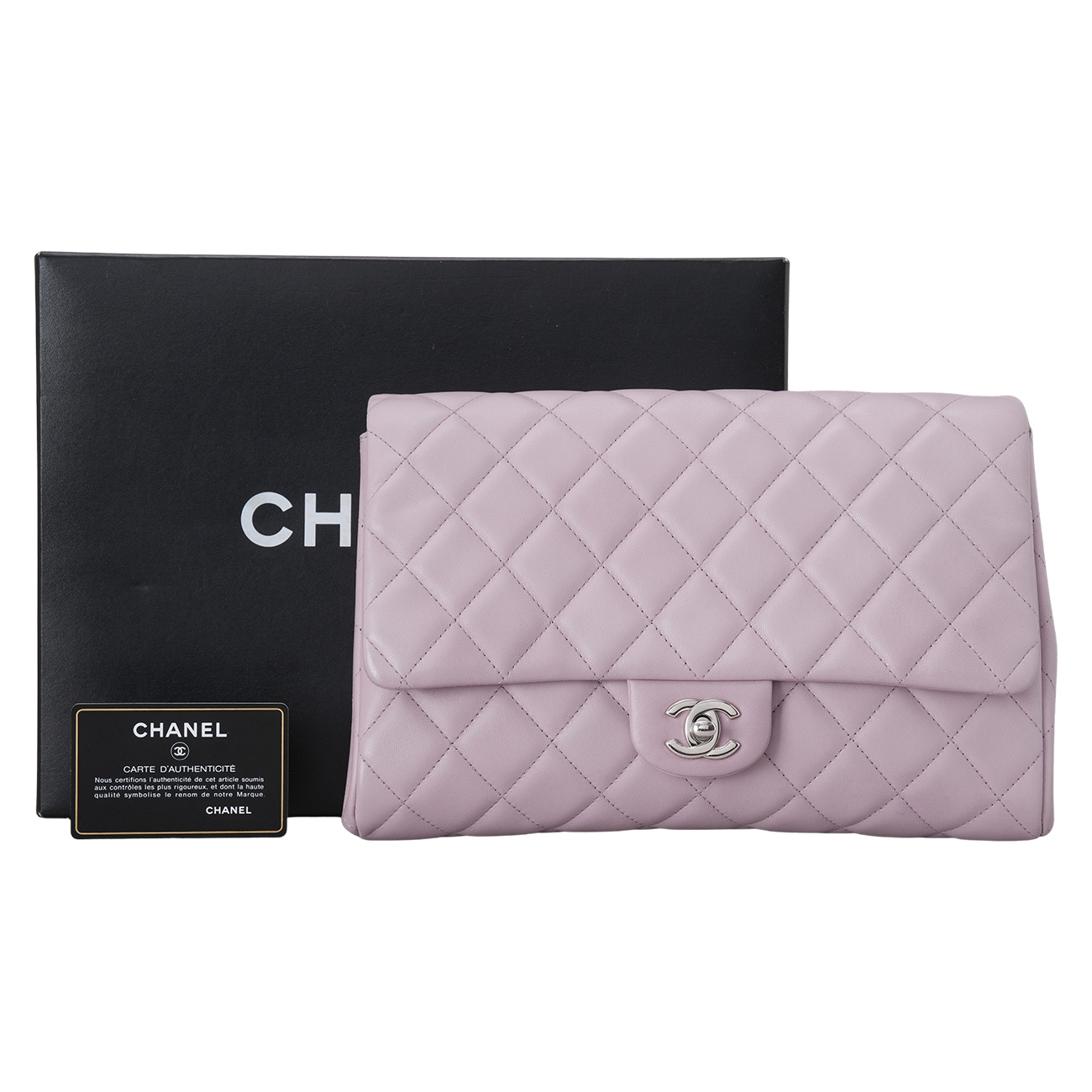 CHANEL(USED)샤넬 시즌 플랩 체인 파우치