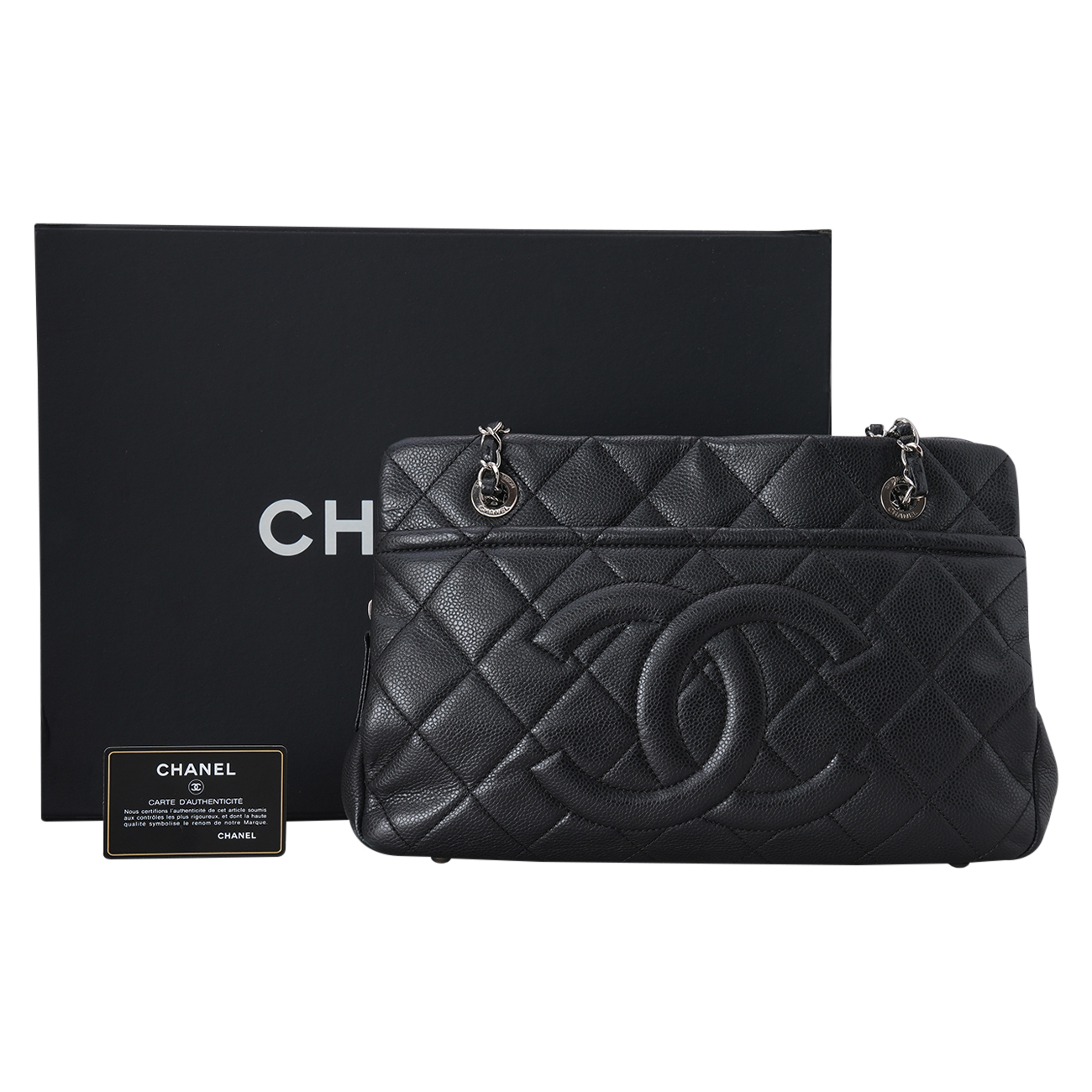 CHANEL(USED)샤넬 캐비어 타임리스 CC 숄더백
