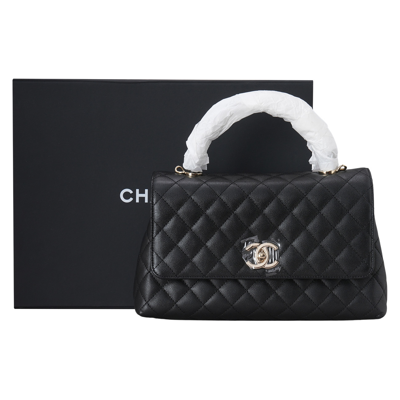 CHANEL(USED)샤넬 캐비어 코코핸들 미듐28
