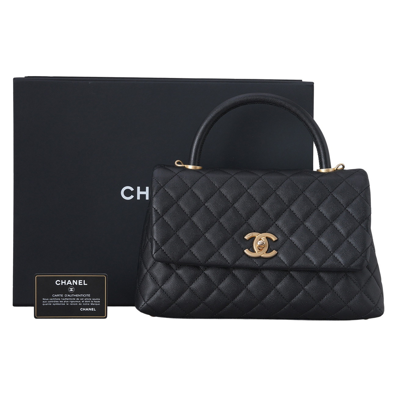 CHANEL(USED)샤넬 캐비어 코코핸들 28