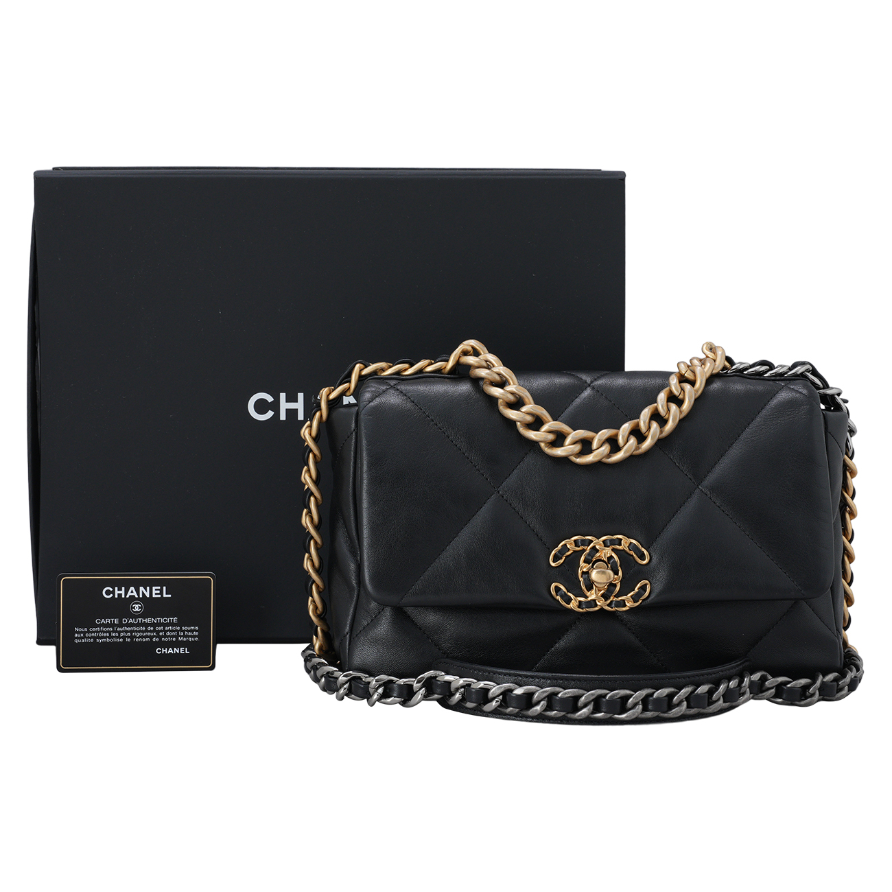 CHANEL(USED)샤넬 19백 미듐