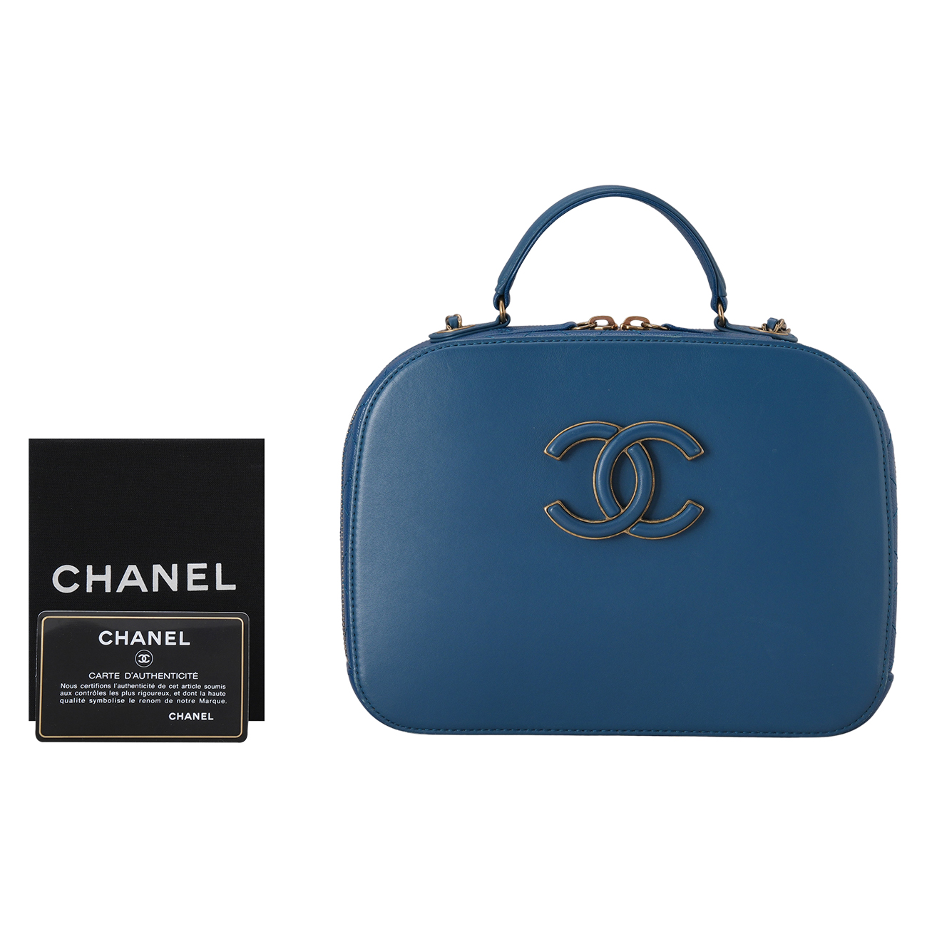 CHANEL(USED)샤넬 시즌 CC로고 탑핸들 체인 숄더백