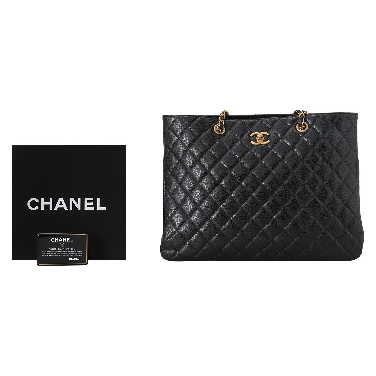 CHANEL(USED)샤넬  A91046 캐비어 타임리스 쇼퍼백