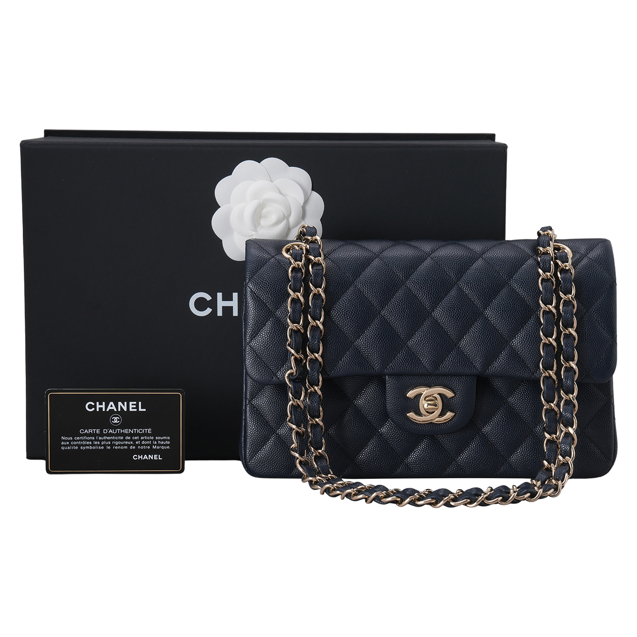 CHANEL(USED)샤넬 캐비어 클래식 스몰 플랩백