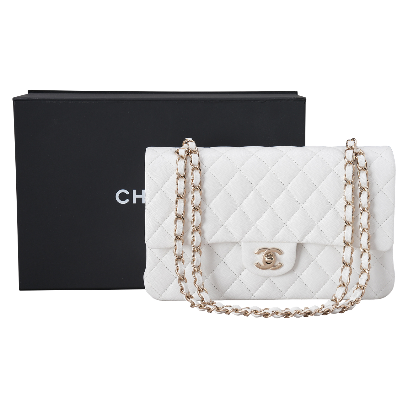CHANEL(USED)샤넬 캐비어 클래식 미듐 플랩백