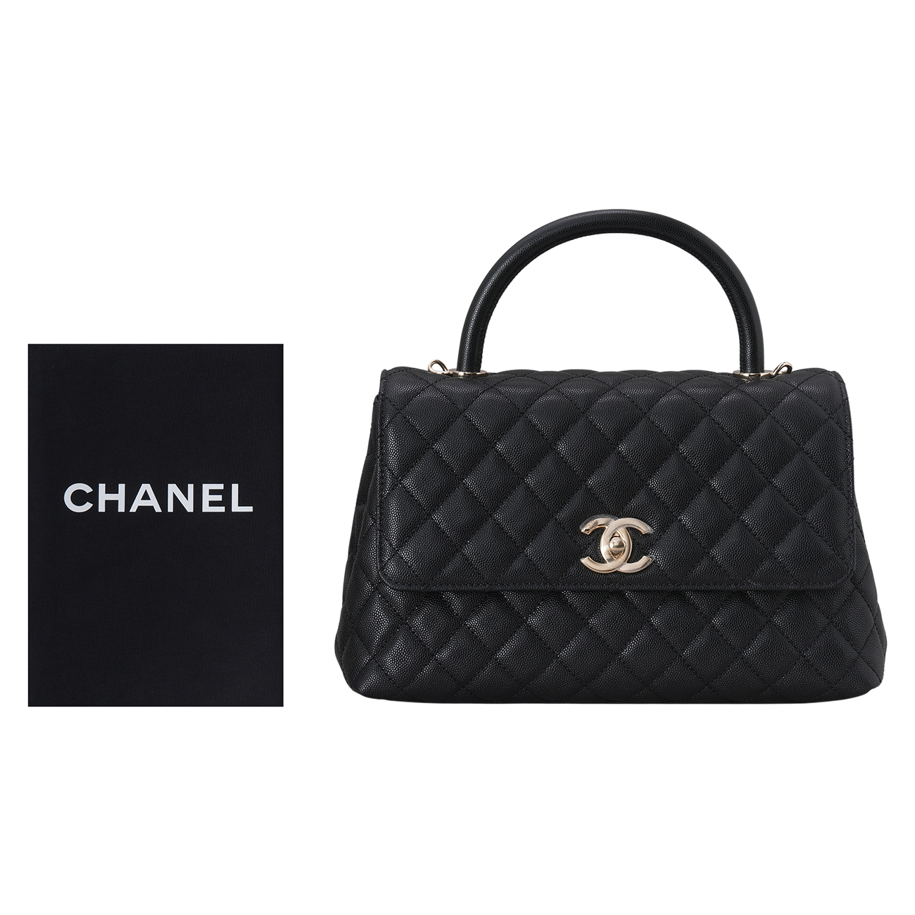 CHANEL(USED)샤넬 캐비어 코코핸들 미듐